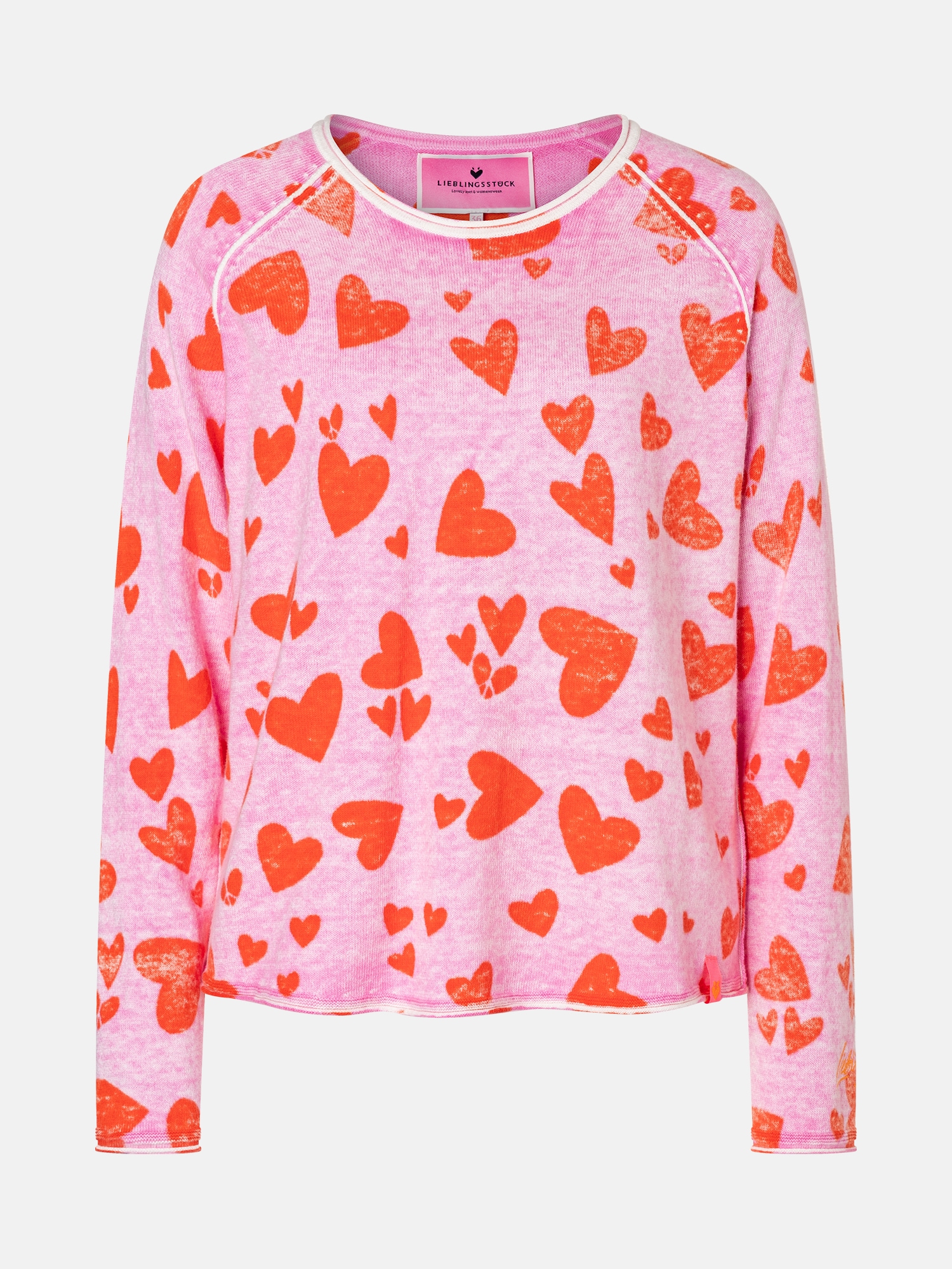 Lieblingsstück Rundhalspullover »LiloL« gemustert, Rundhalsausschnitt