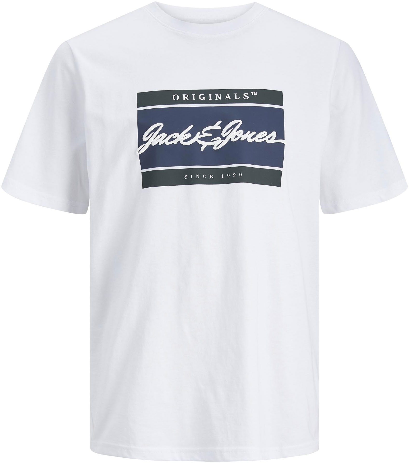 ♕ Jack & Jones Junior T-Shirt »JORWAYNE BRANDING TEE MIX 2PK MP JNR«, (Set, 2  tlg., T-Shirt und Langarmshirt) versandkostenfrei auf