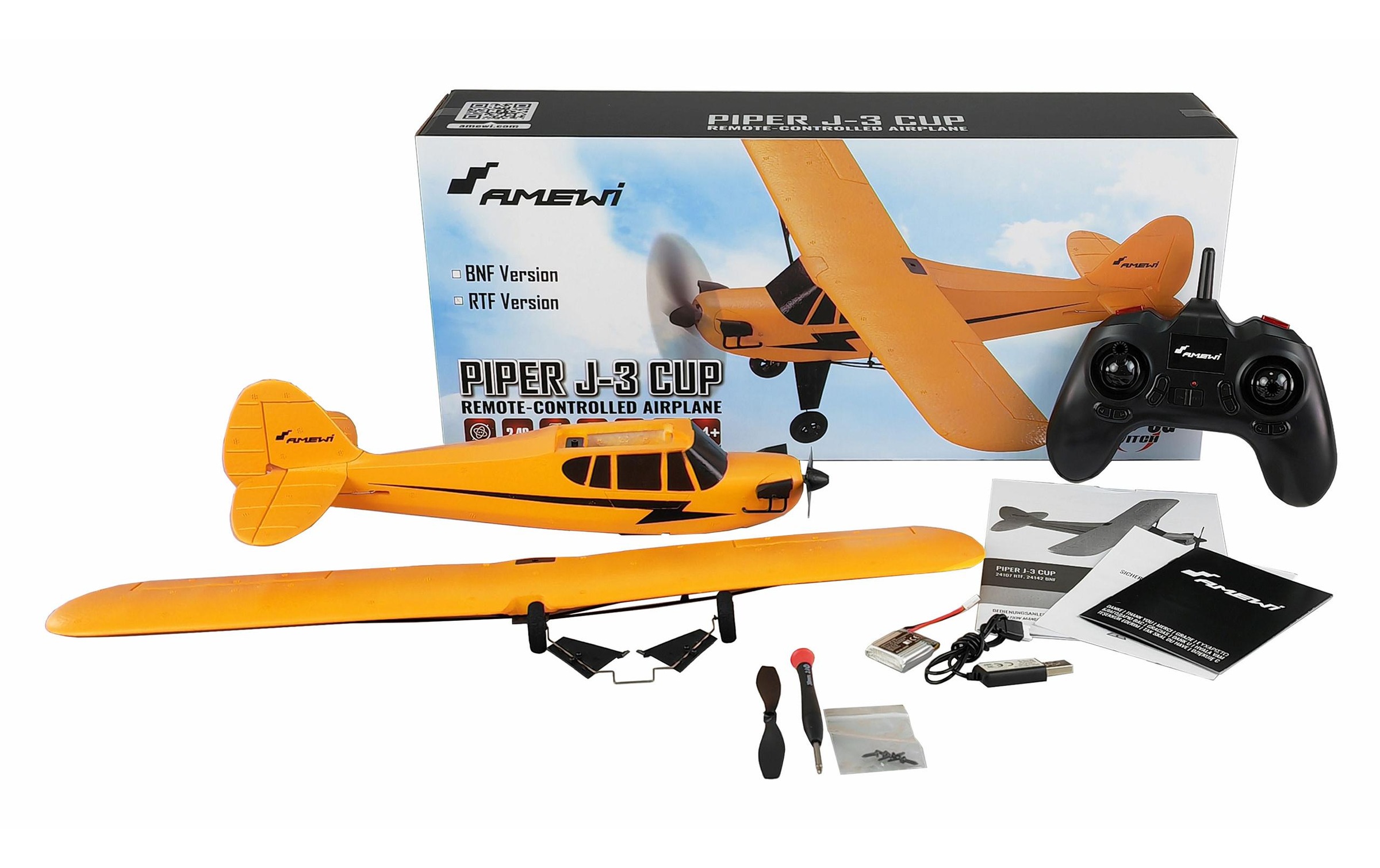 Amewi RC-Flugzeug »Piper J-3 Cub 505 mm, Gelb Gyro, RTF«