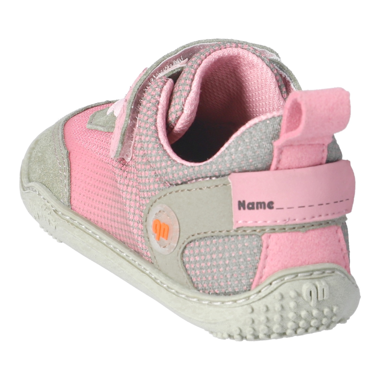 qnuffs Chaussures pieds nus »Fichte«  Chaussure à velcro, sneaker, chaussure basse avec empiècements contrastés