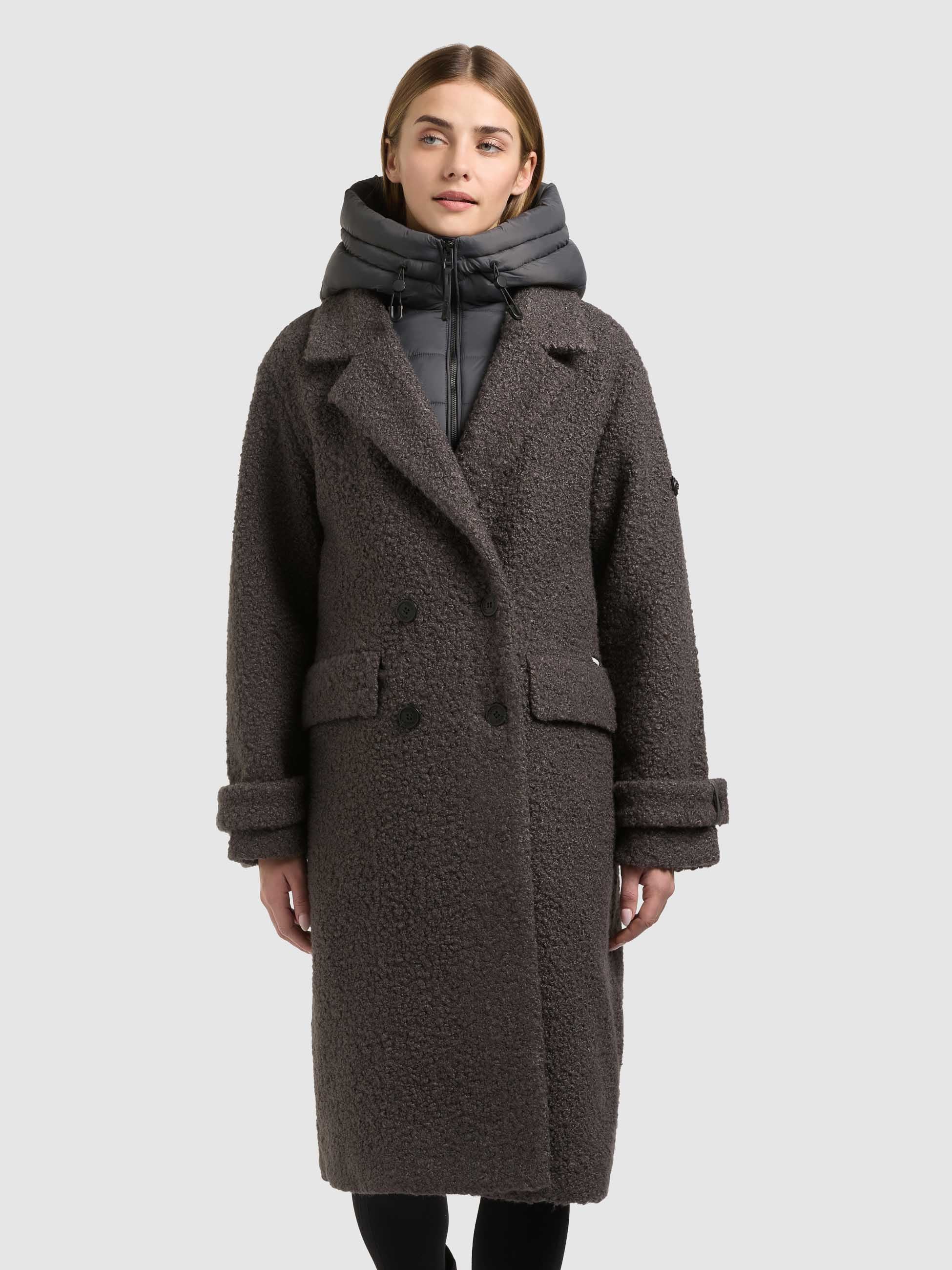 Image of khujo Wintermantel "JIMENA" klassischer Reverkragen mit Knöpfen