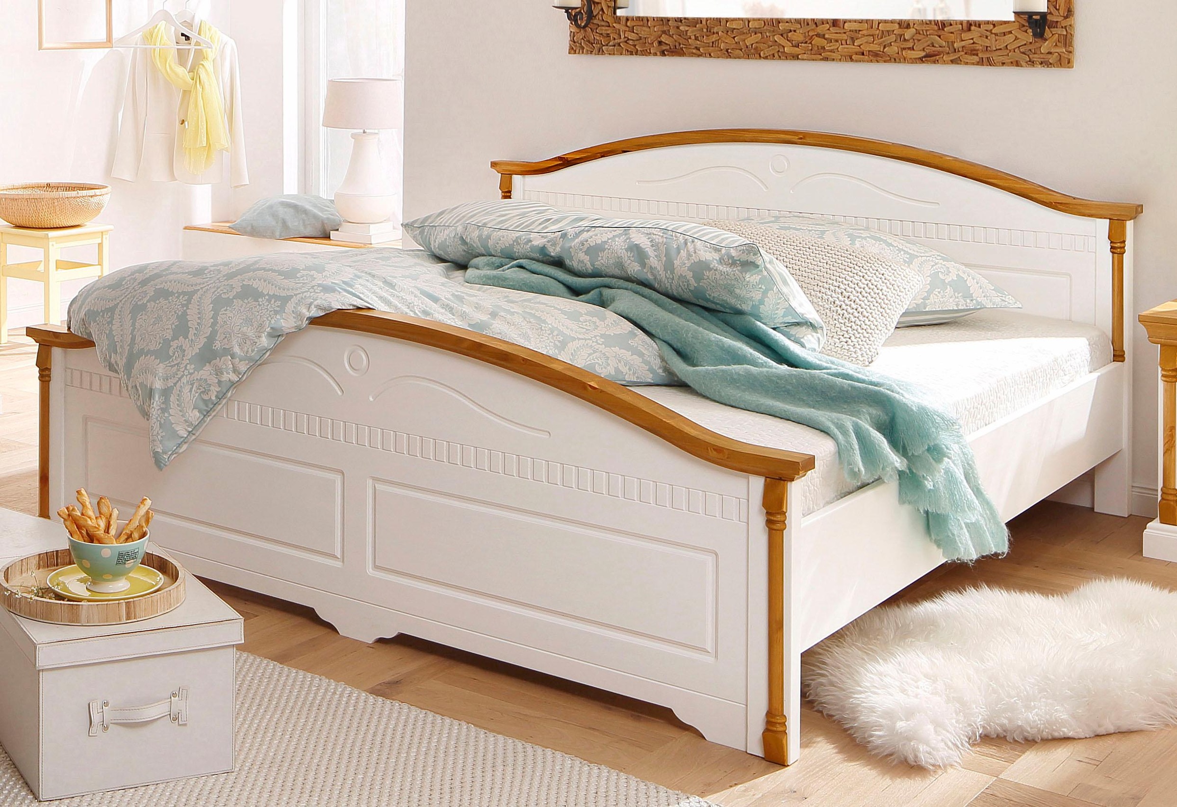 Image of Home affaire Holzbett »Graz«, mit dekorativen Fräsungen bei Ackermann Versand Schweiz