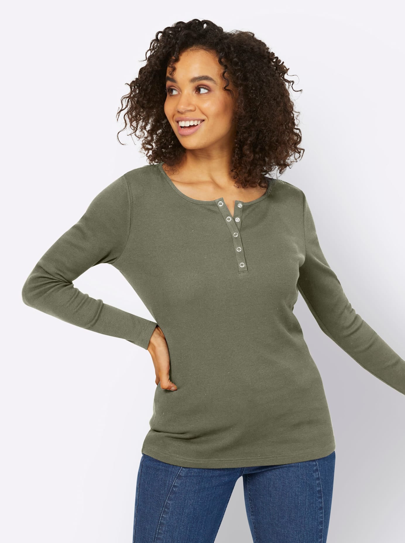 heine Langarmshirt »Shirt«, (1 tlg.)