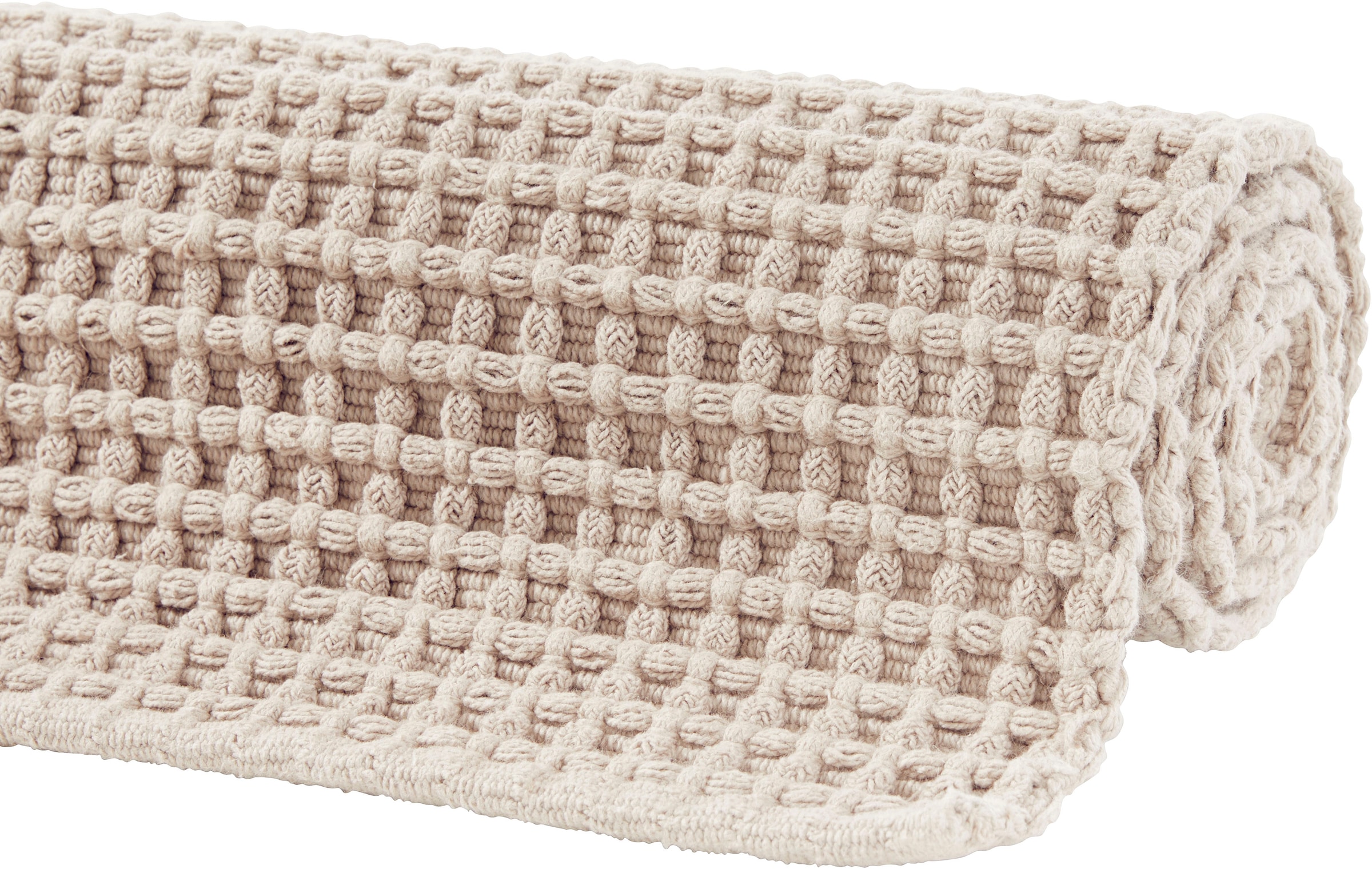 LeGer Home by Lena Gercke Badematte »Luna«, strapazierfähig-fussbodenheizungsgeeignet, Badematten aus Bio-Baumwolle im Waffelmuster