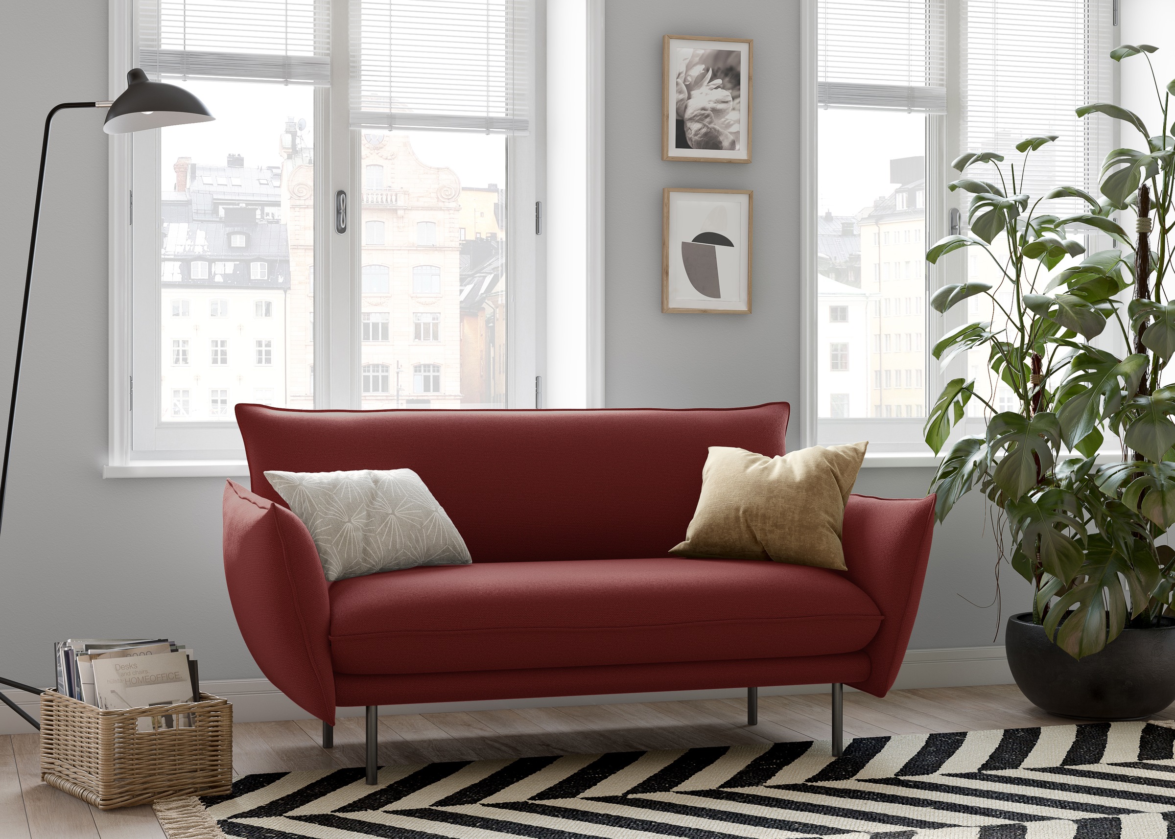 Image of andas 2-Sitzer »Stine«, Besonderes Design durch Kissenoptik und Keder, Design by Morten Georgsen bei Ackermann Versand Schweiz