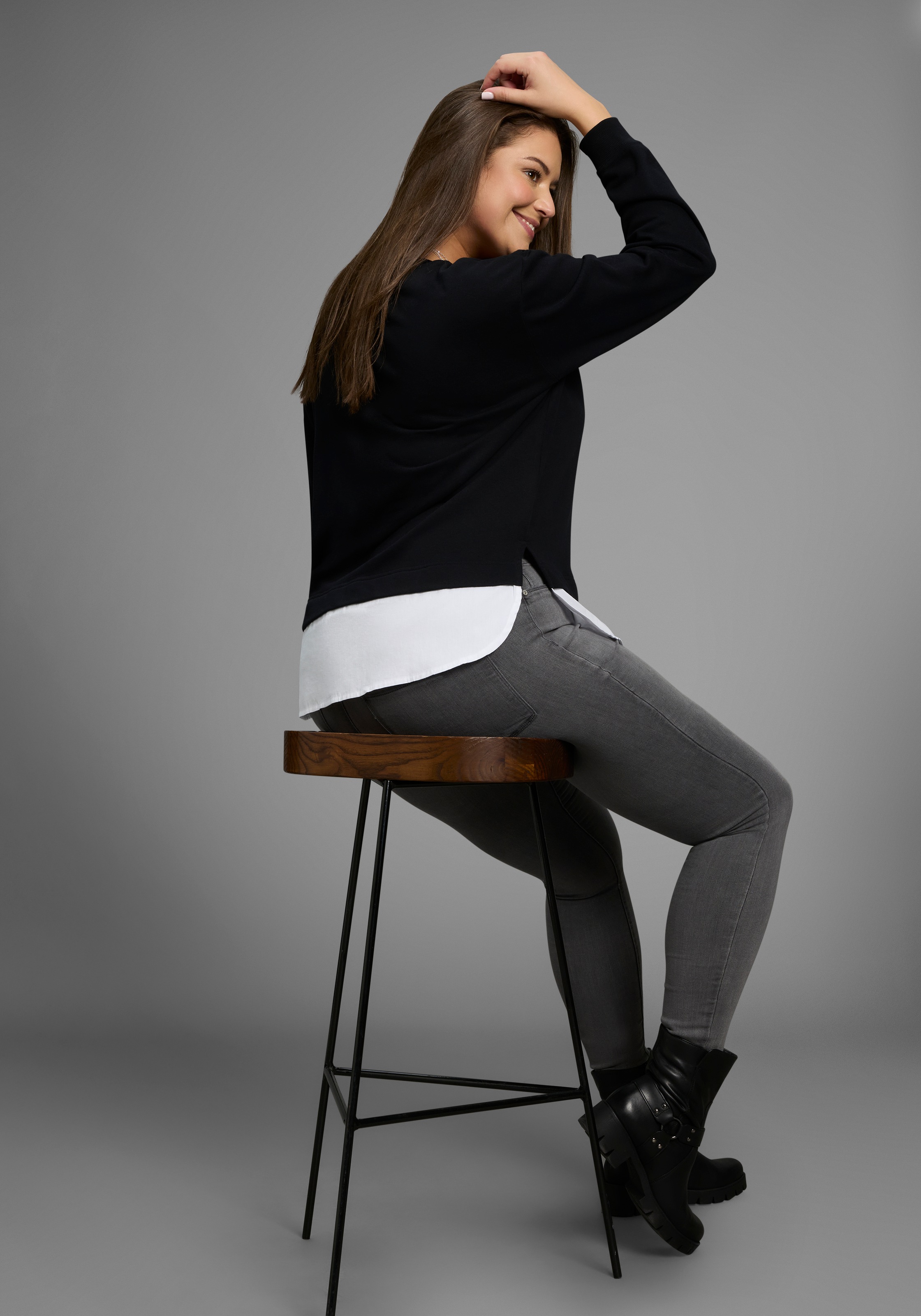 Laura Scott CURVE Sweater, Bluseneinsatz - GROSSE GRÖSSE