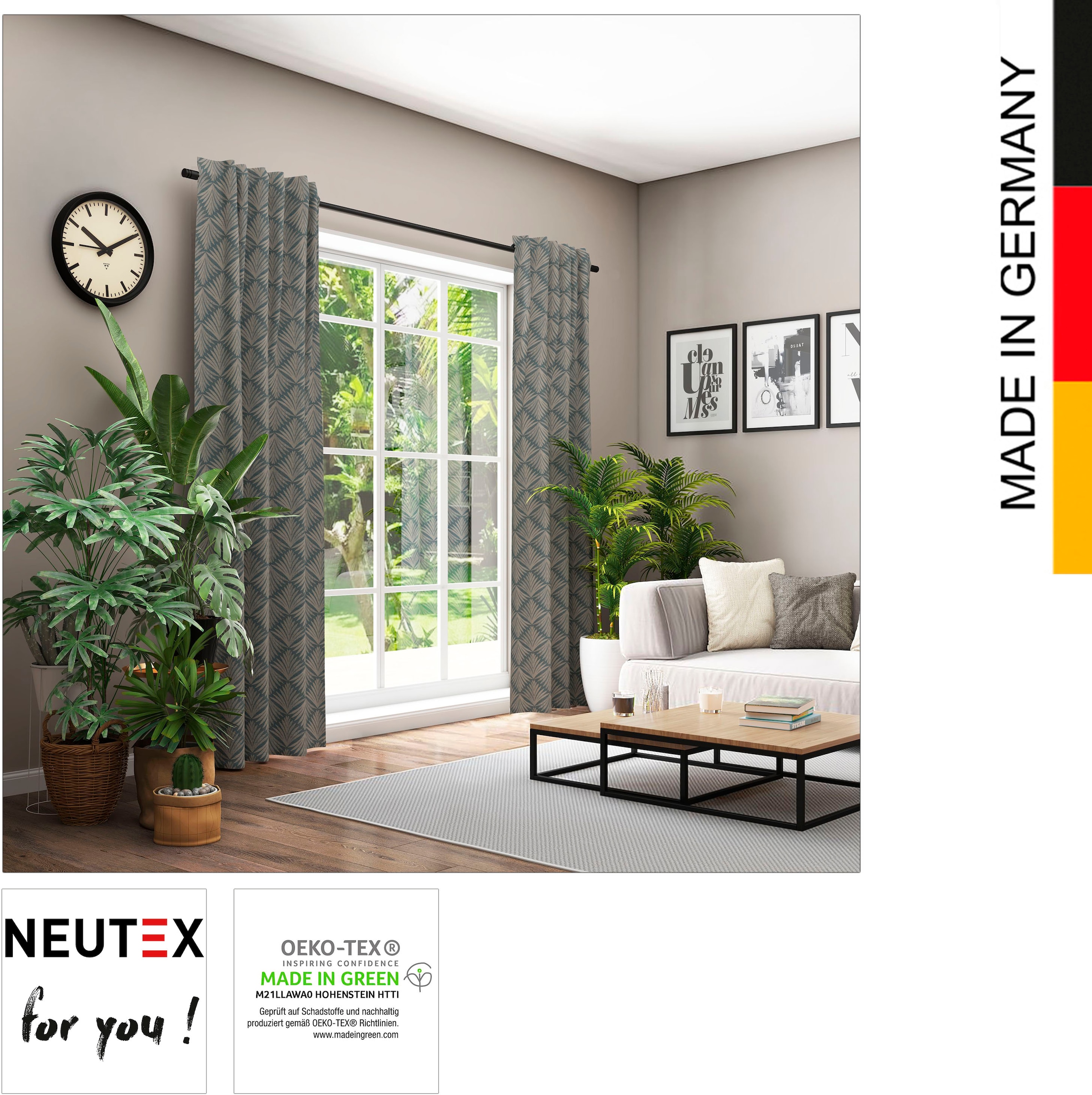 Neutex for you! Vorhang »Como«, (1 St.), moderne Klassik