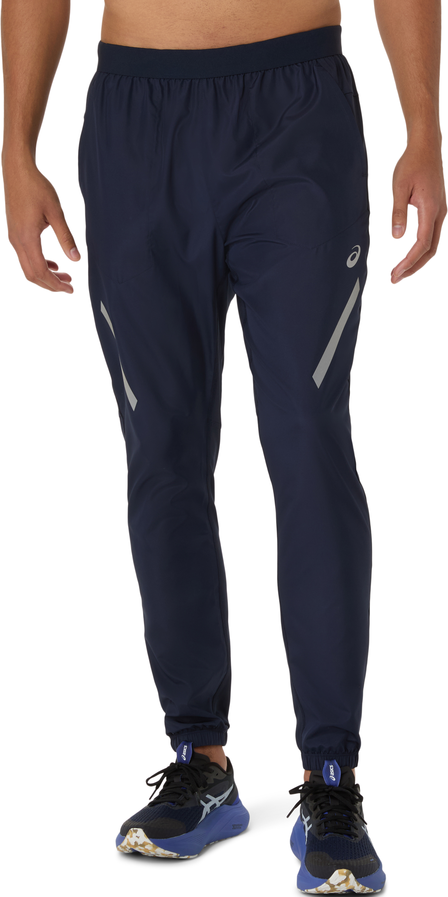 Image of Asics Laufhose "LITE-SHOW PANT" mit reflektierenden Details, mit Kordelverschluss, sportlicher Stil