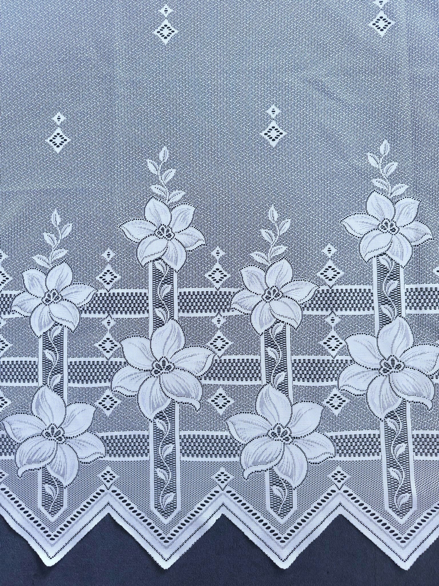 Weckbrodt Gardine »Ravenna« Kräuselband 1 Stk. tlg. Jacquard, Store, floral, Bordüre, Sockel, halbtransparent