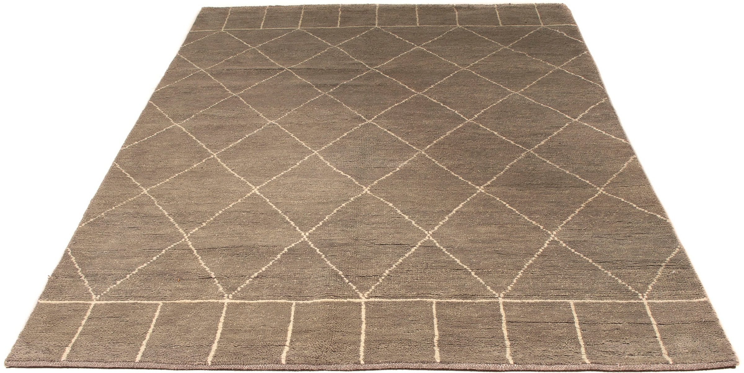 Image of morgenland Designteppich »Designer - 240 x 160 cm - dunkelbraun«, rechteckig, 8 mm Höhe, Wohnzimmer, Handgeknüpft, Einzelstück mit Zertifikat bei Ackermann Versand Schweiz