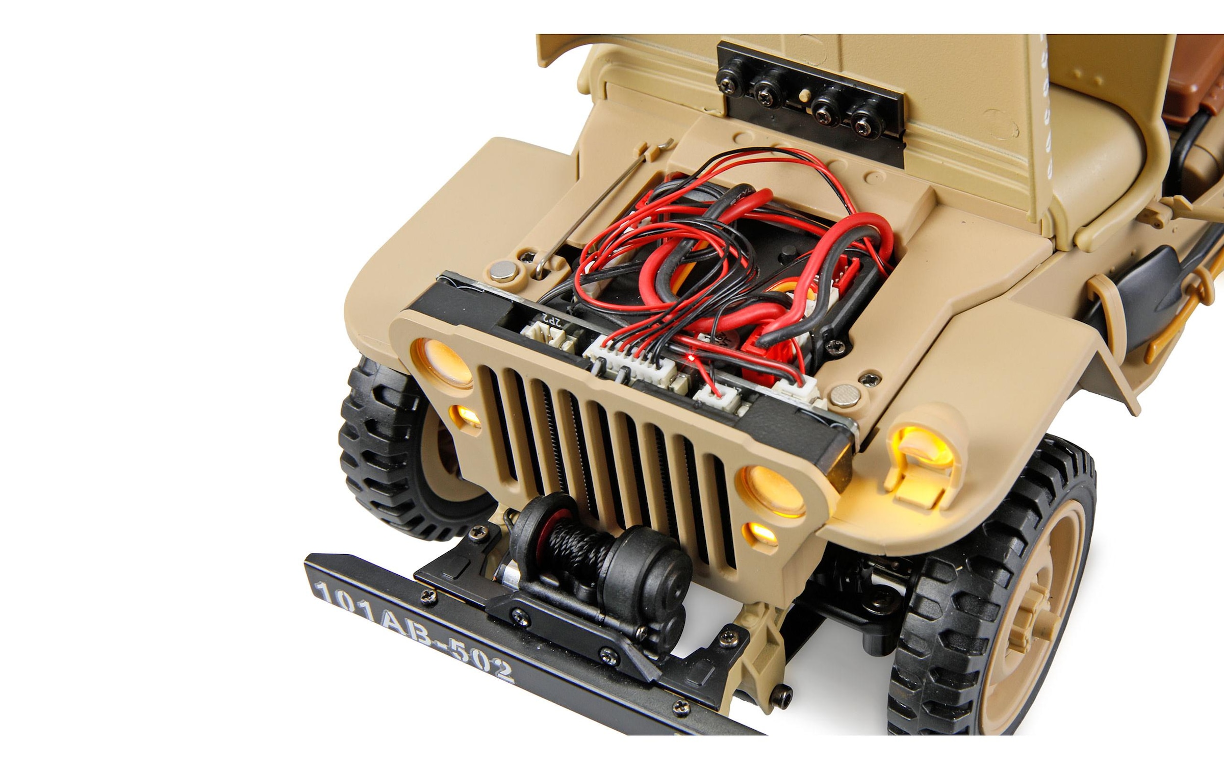 Amewi RC-Auto »Scale Crawler Jeep Willys MB 1:14« Antrieb 4x4