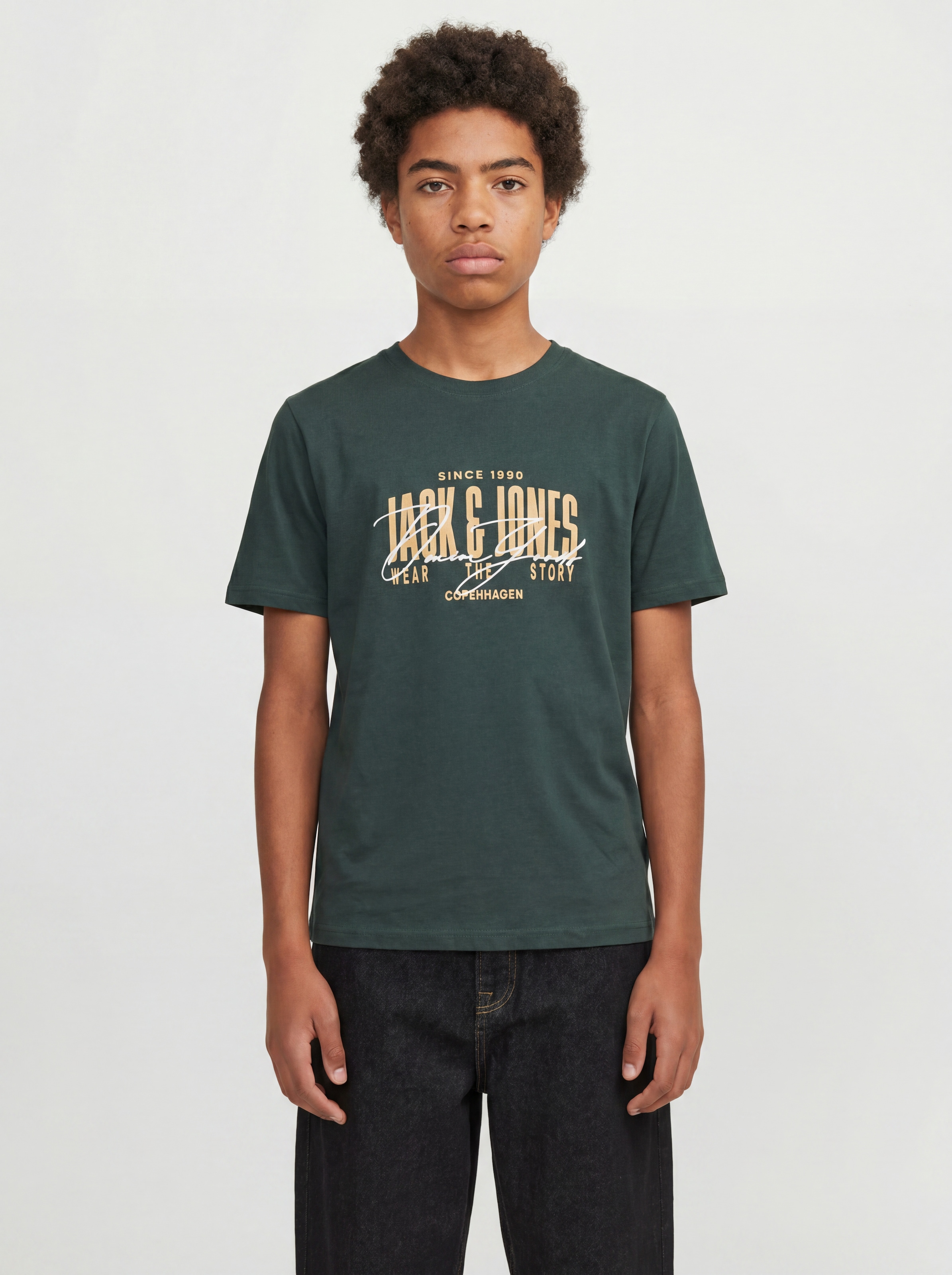 Jack & Jones Junior Rundhalsshirt »JJAERO TEE SS CREW NECK JNR« Baumwolle, regular fit