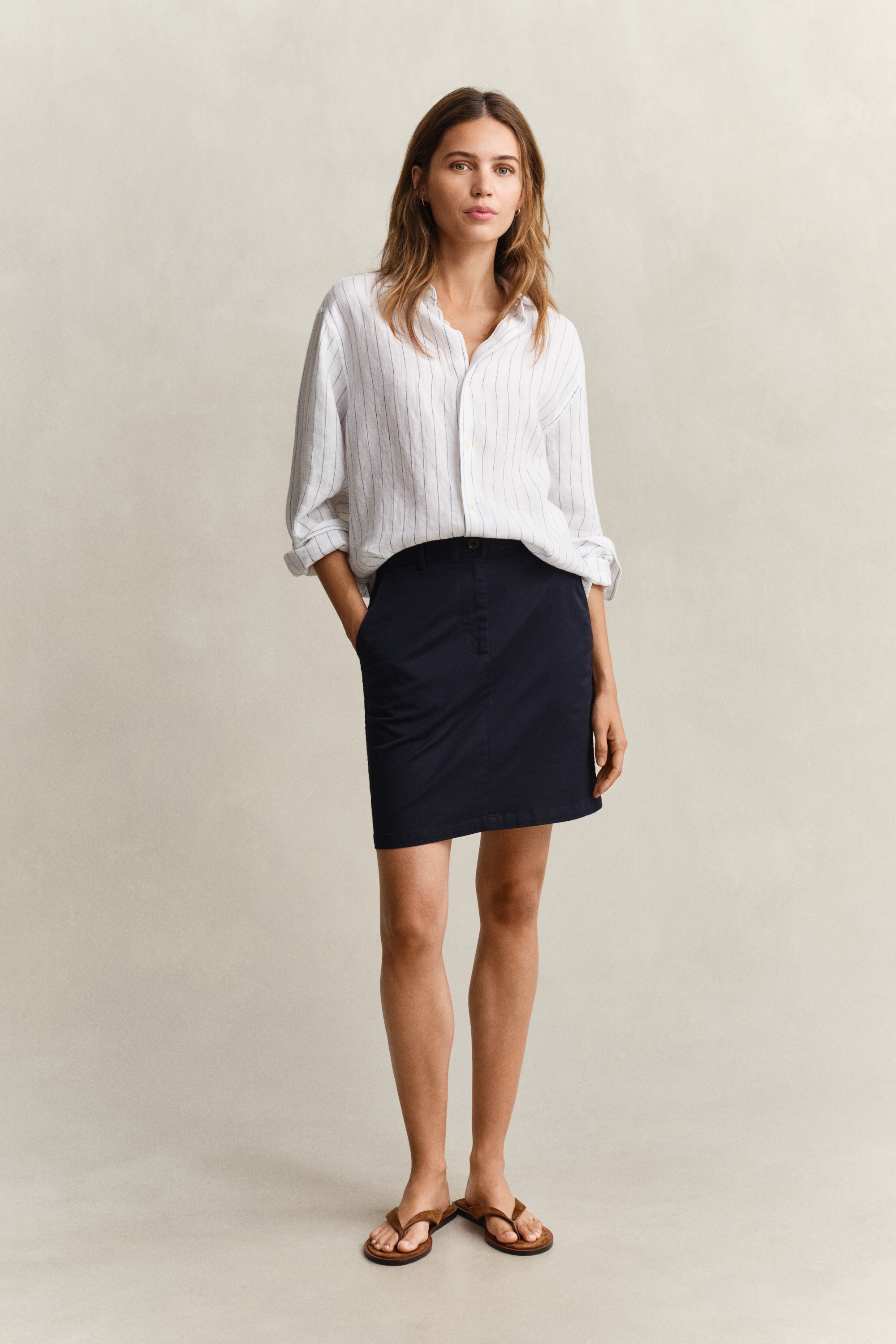 Image of Gant Bleistiftrock "CHINO" Regular fit mit praktischen Taschen