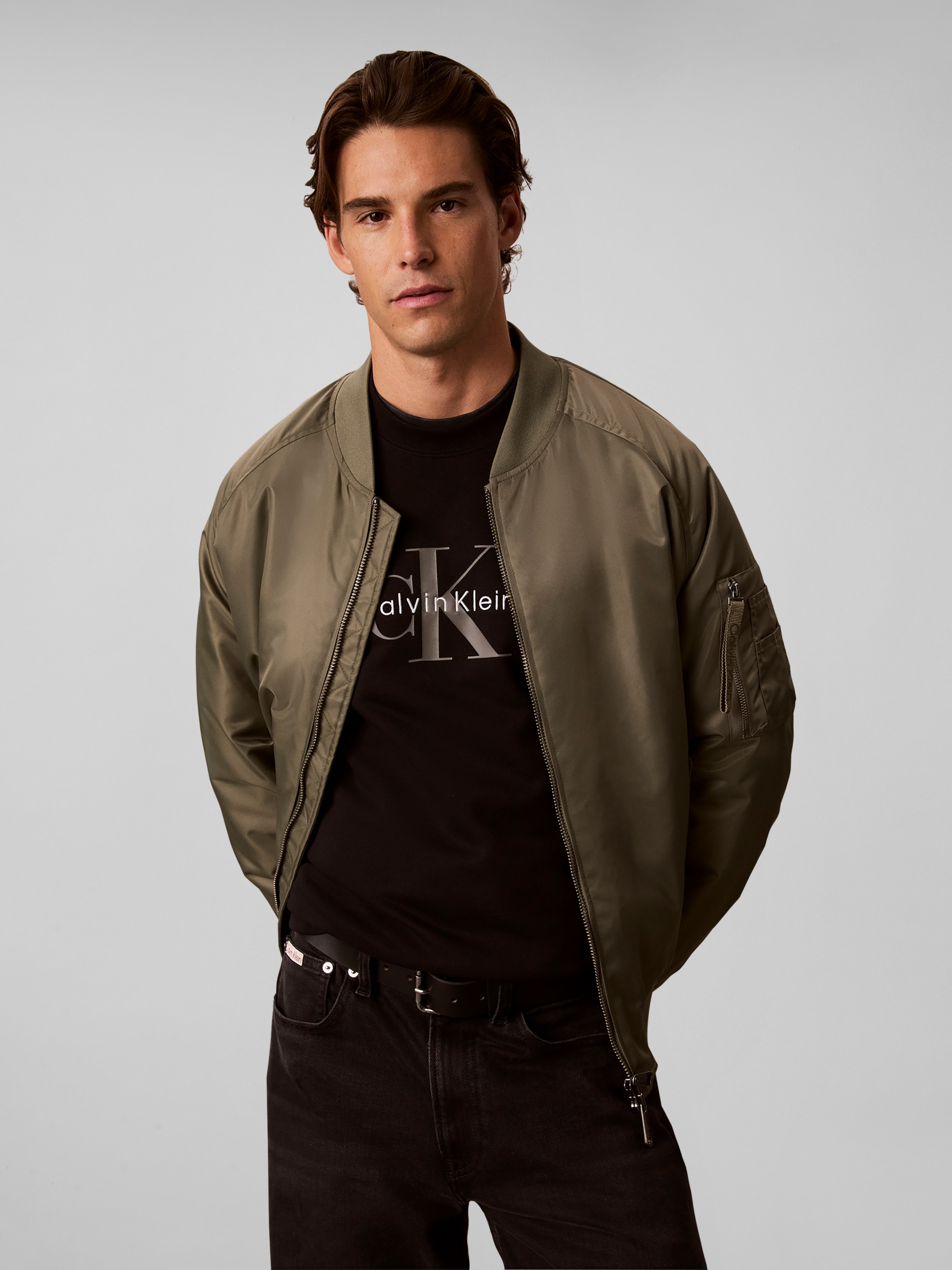 Image of Calvin Klein Sweatshirt, Rundhalsausschnitt, Regular Fit, grosser Logo-Print