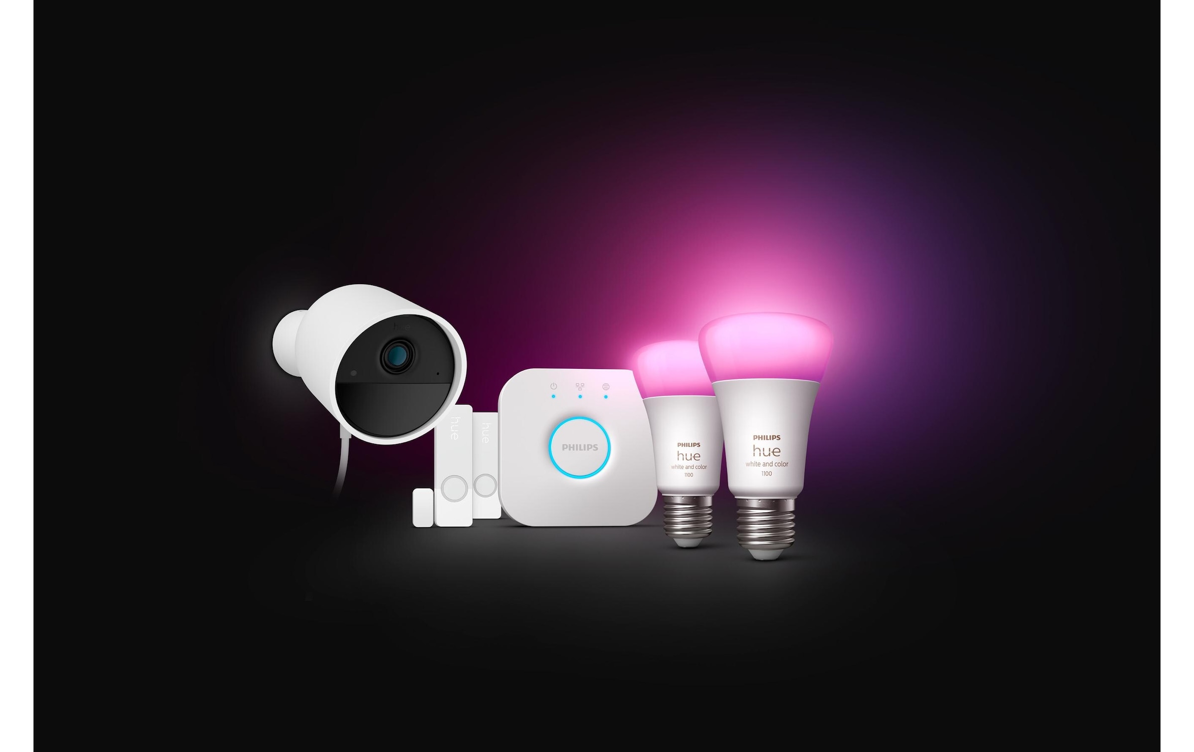 Philips Hue Überwachungskamera »Bundle«, Aussenbereich-Innenbereich, (Set)