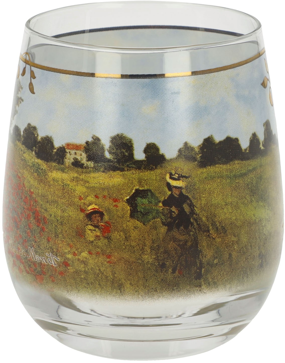 Image of Goebel Windlicht "Windlicht Claude Monet- Mohnfeld"