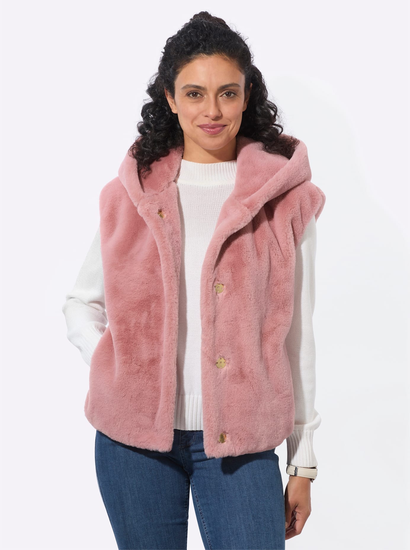 Inspirationen Gilet en imitation fourrure