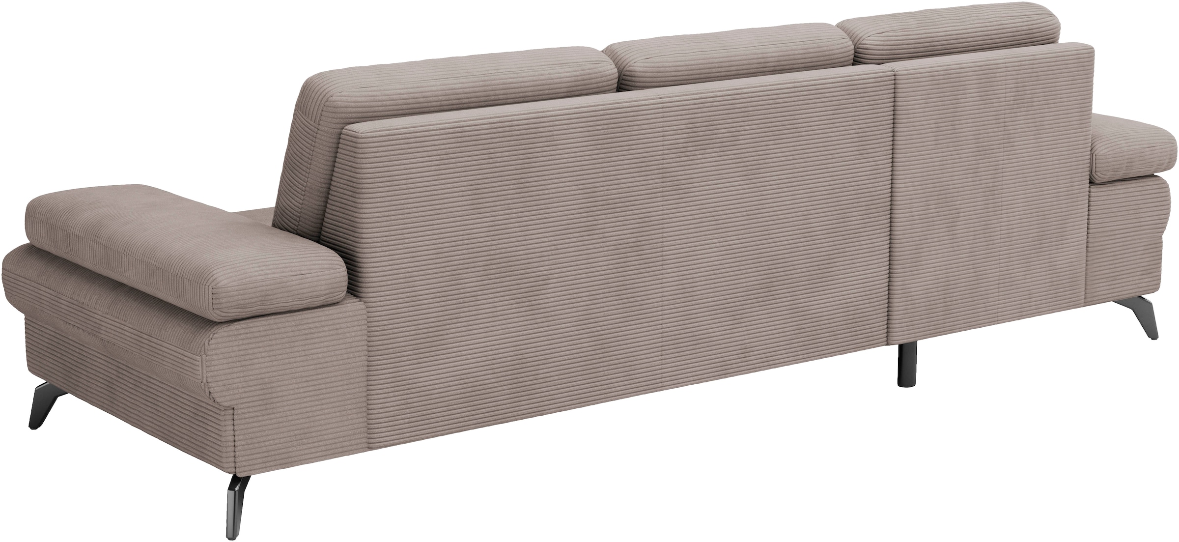 sit&more Ecksofa »Morris Jubi L-Form«, inkl. Armteilfunktion und 1 Zierkissen, wahlweise mit Bettfunktion
