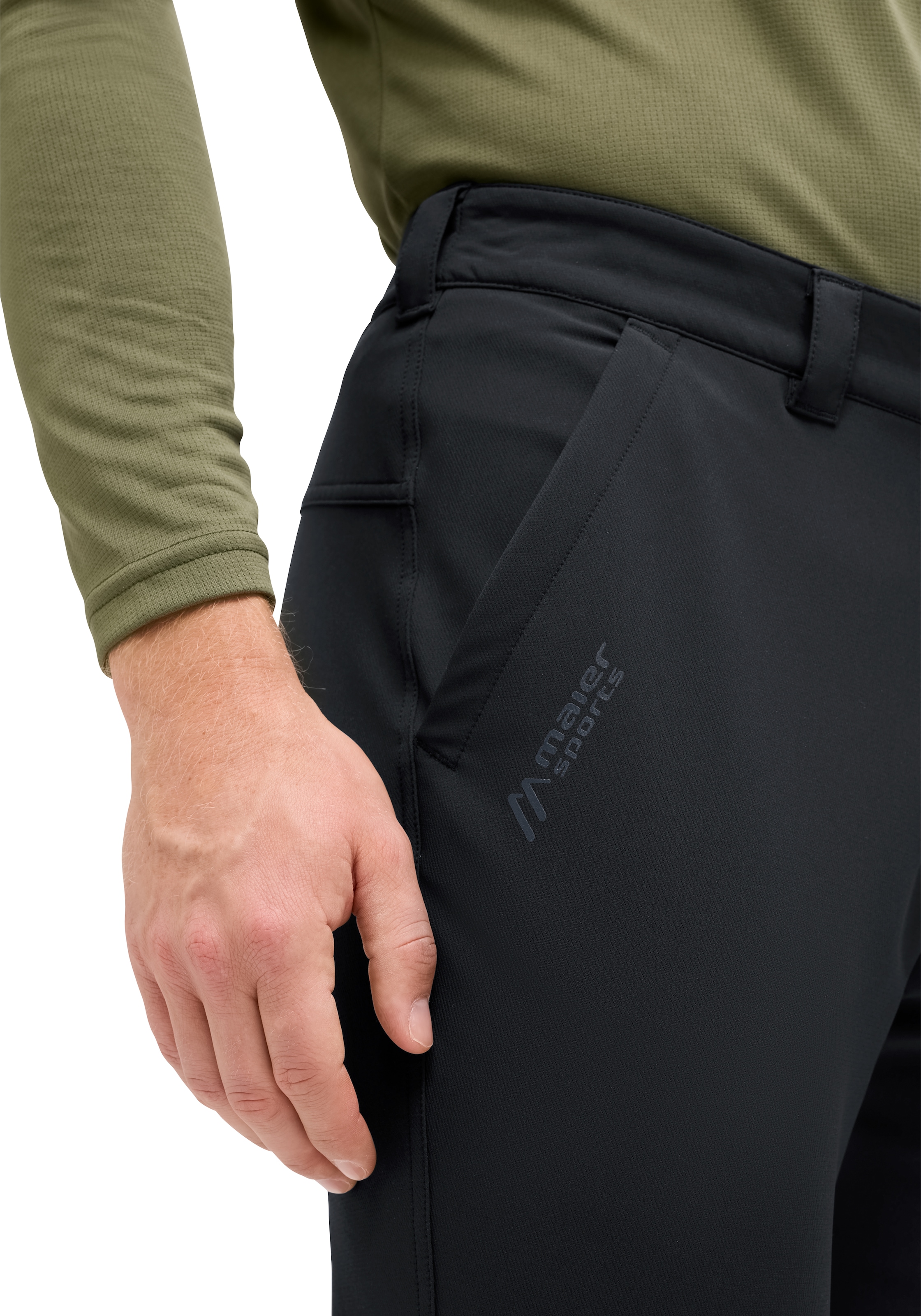 Maier Sports Outdoorhose »HE-HOSE EL. ESSENTIAL FLEX M«  Outdoorhose für Sportmode und Outdoormode, auch in grossen Grössen