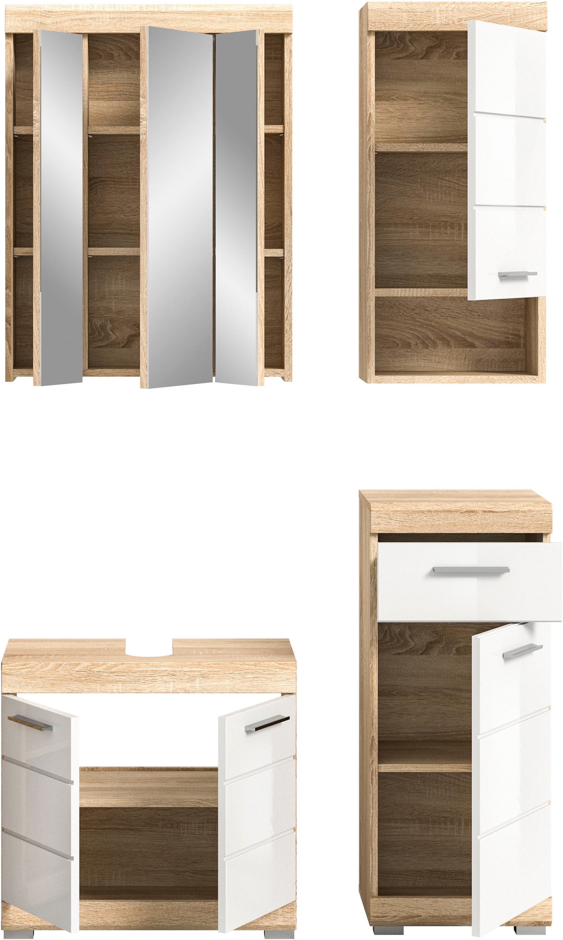 INOSIGN Badmöbel-Set »Siena, 4 teilig, bestehend aus:« Set, TOPSELLER!, 4 Stk. tlg.