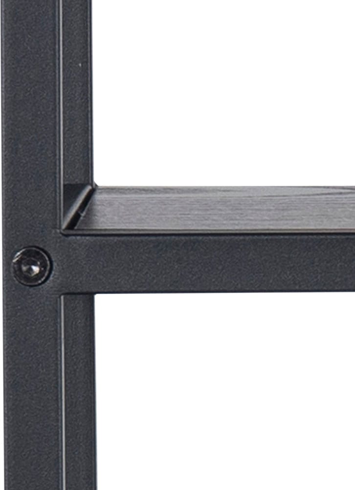 ACTONA GROUP Wandregal Metallgestell, 2 Einlegeböden, Achteckform und asymmetrischen Details