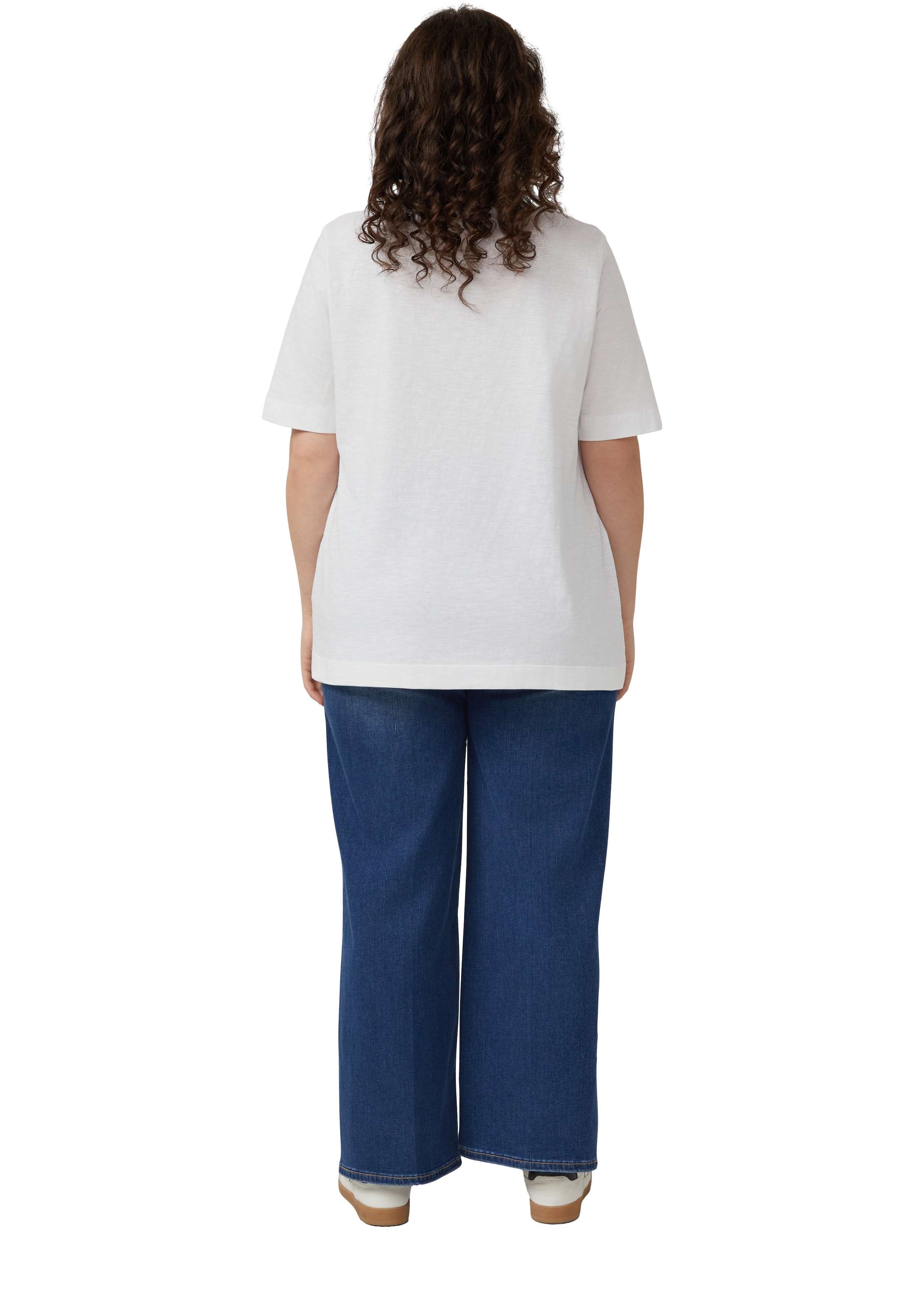 s.Oliver CURVE V-Shirt Sommershirt aus reiner Baumwolle/Grosse Grössen