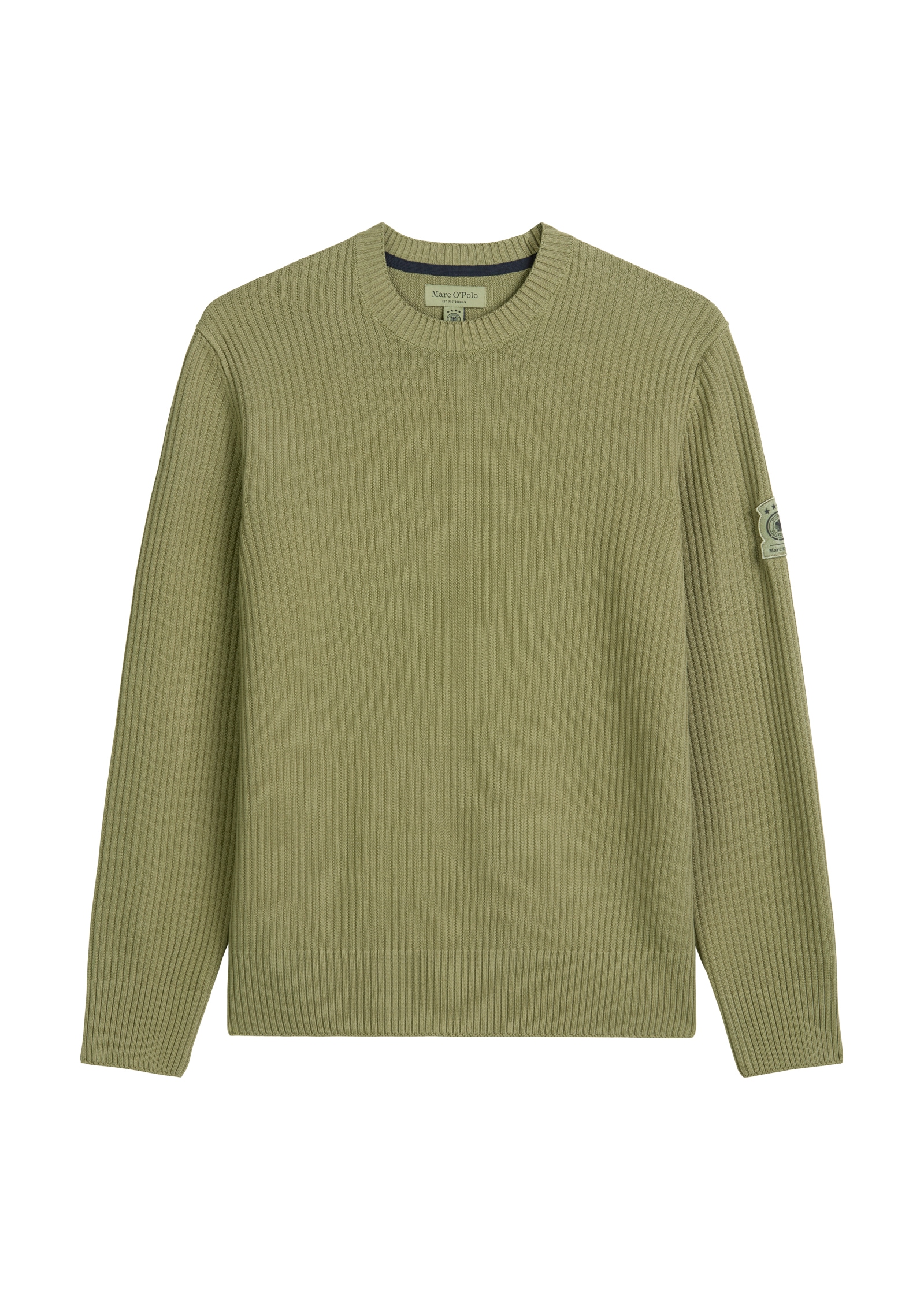 Marc O'Polo Rundhalspullover »DFB Travel Collection«, aus reiner Bio-Baumwolle, regular fit