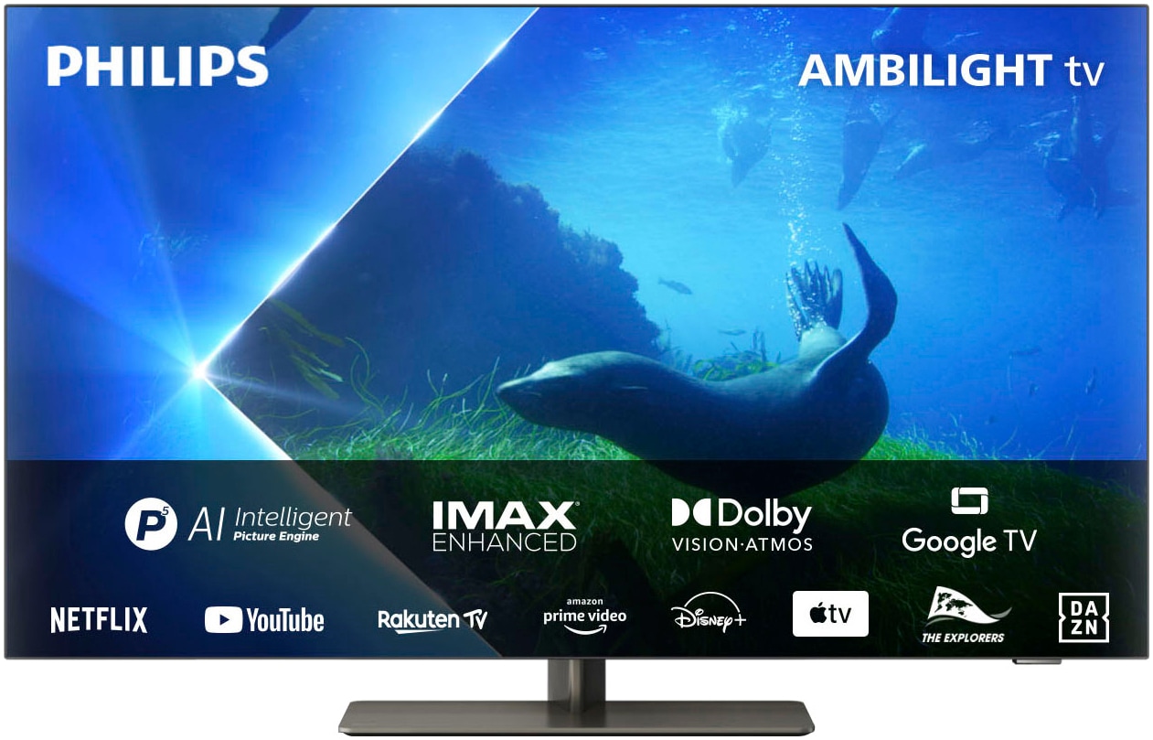 OLED-Fernseher »65OLED808/12«, 164 cm/65 Zoll, 4K Ultra HD, Android TV-Google TV-Smart-TV