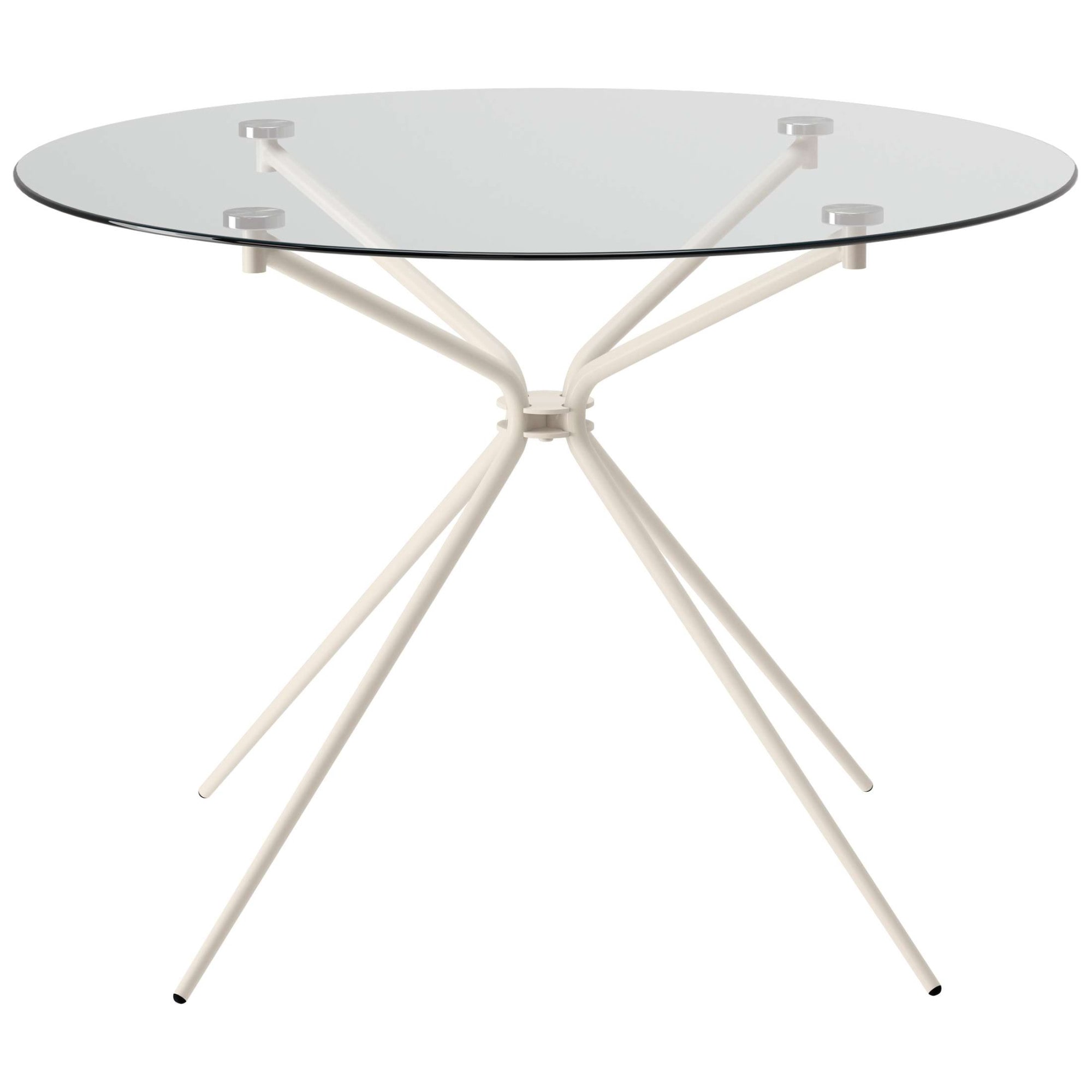 GOODproduct Table de salle à manger »Silvi, TOPSELLER!« Table à manger, table en verre, table de cuisine, OTTOs Choice,  rond, Ø110 cm, cadre métallique