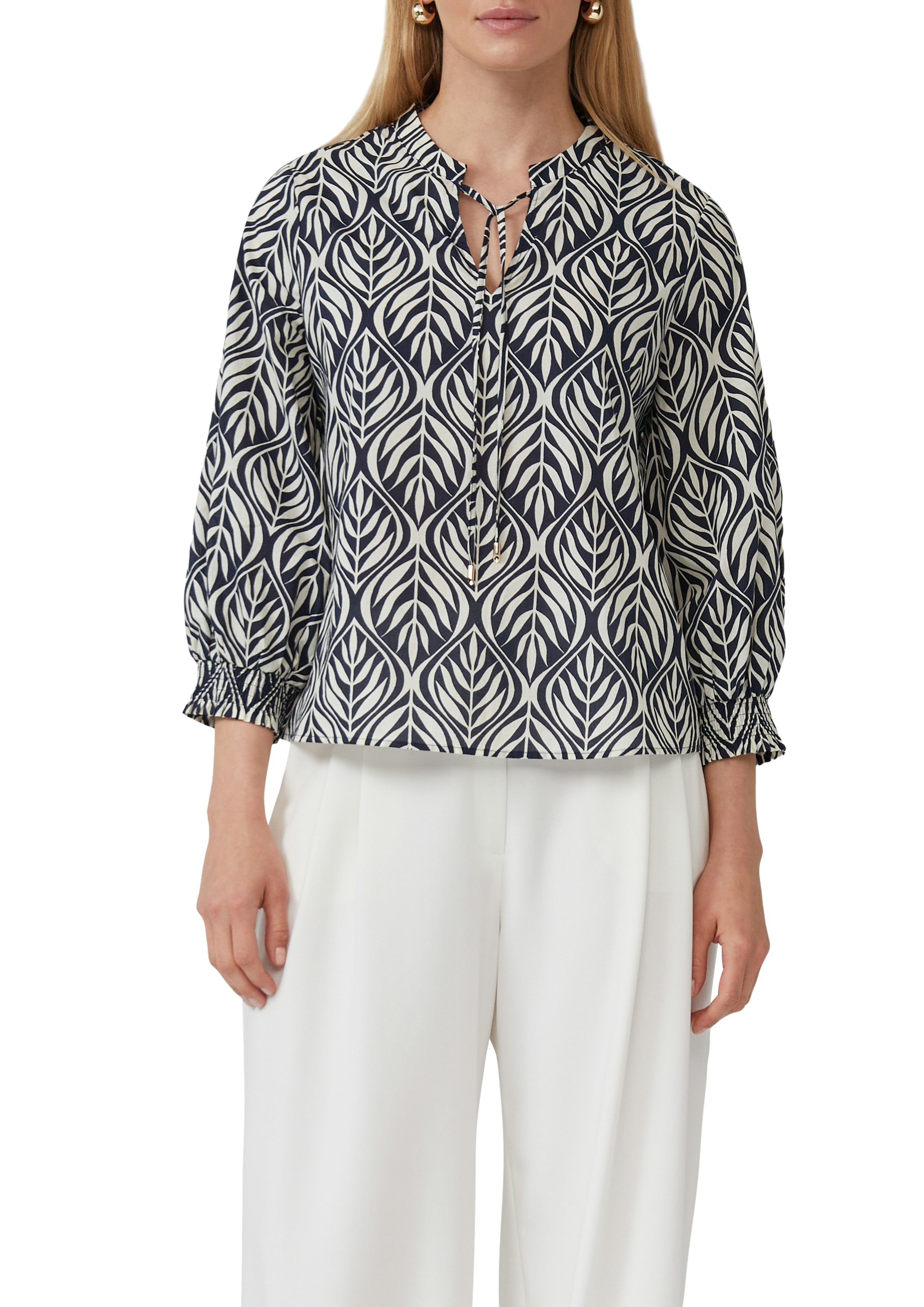 Image of s.Oliver BLACK LABEL Langarmbluse mit All-Over Print