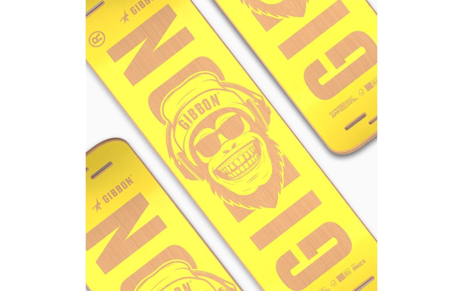 Gibbon Balanceboard »Slackboard Bonzo Buchenfurnier 106 cm«