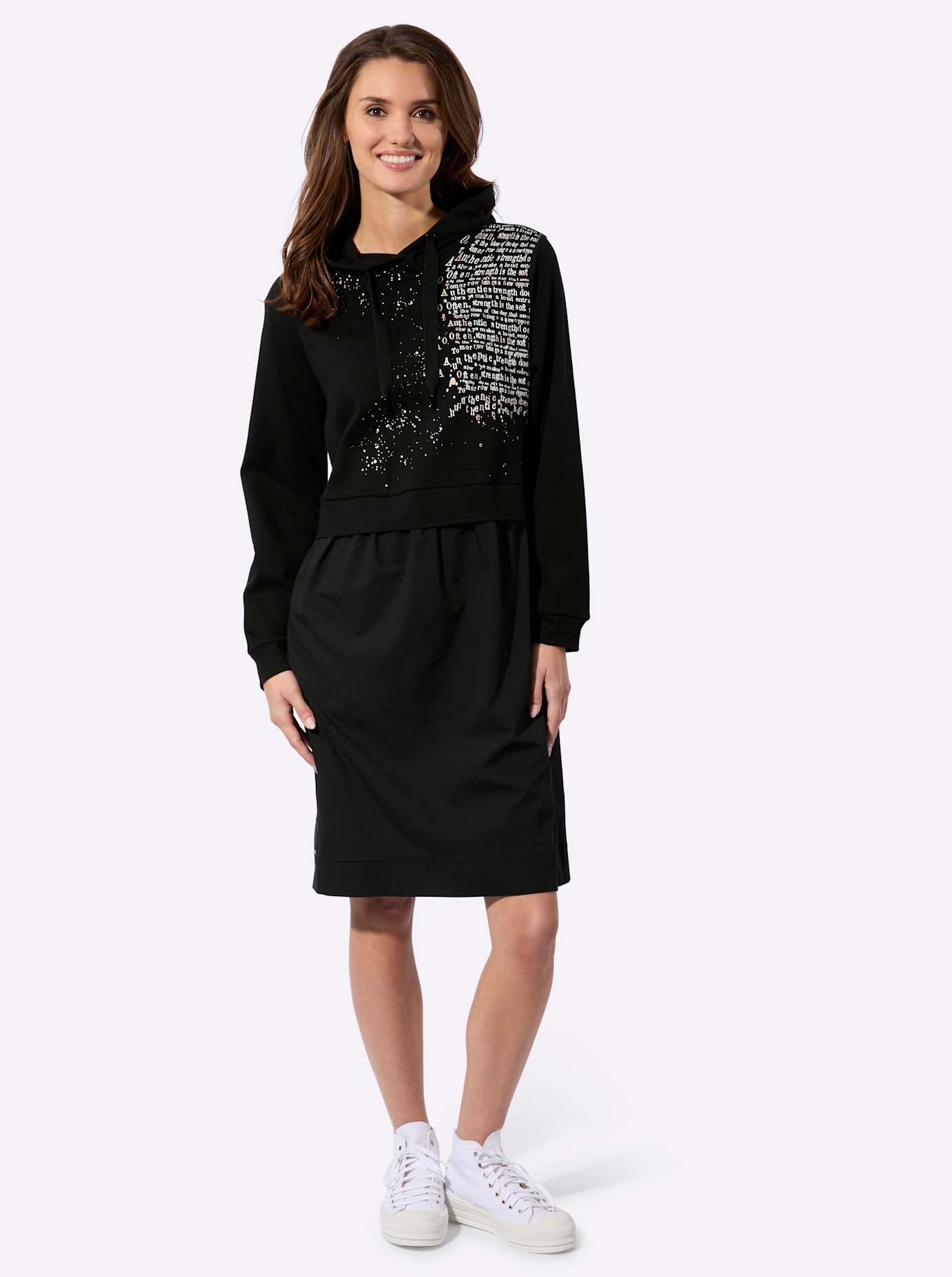 Inspirationen Robe imprimée »Kleid« Poche dans les coutures