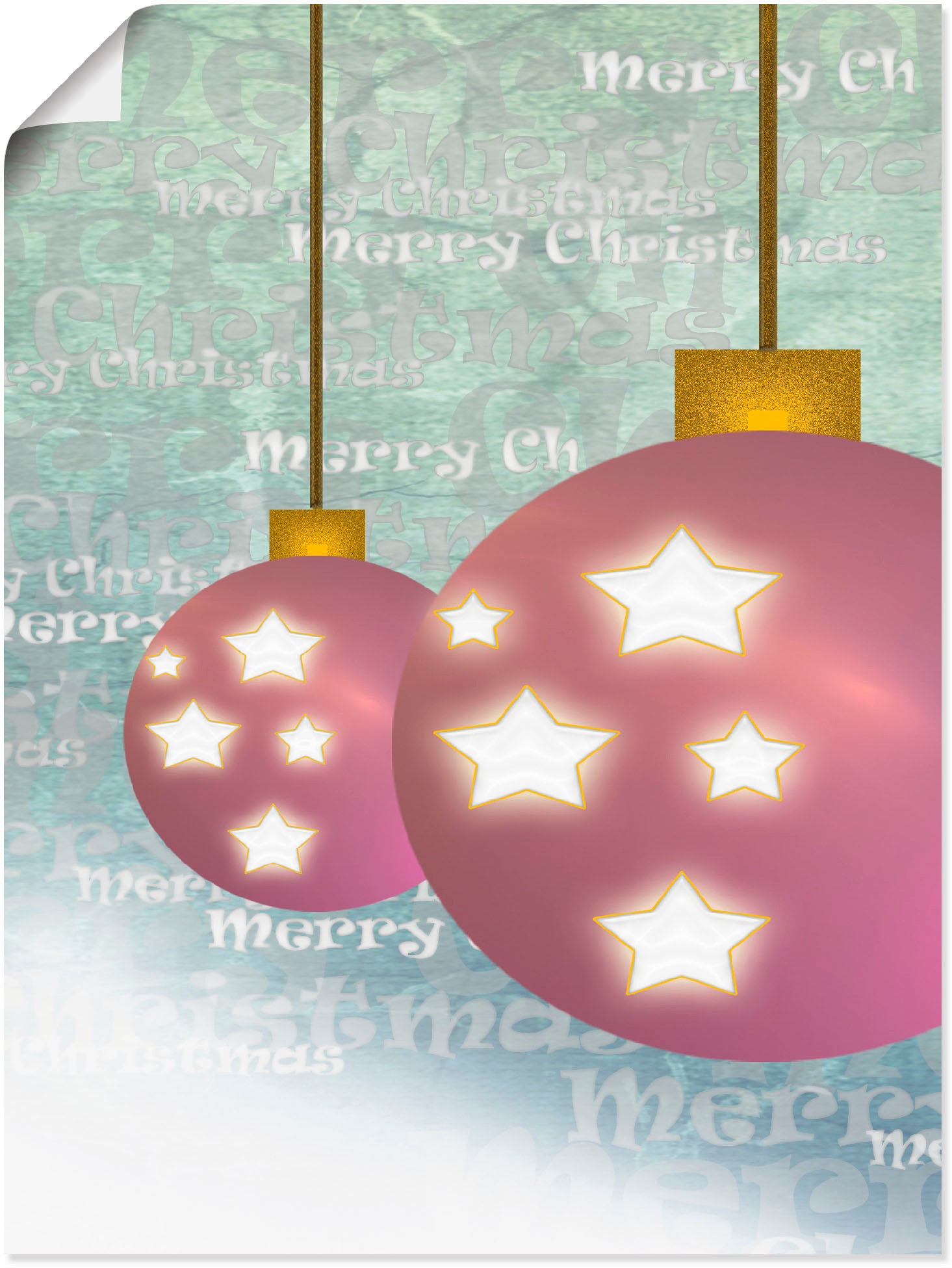 Image of Artland Wandbild »Weihnachtskugel«, Weihnachten, (1 St.), in vielen Grössen & Produktarten - Alubild / Outdoorbild für den Aussenbereich, Leinwandbild, Poster, Wandaufkleber / Wandtattoo auch für Badezimmer geeignet bei Ackermann Versand Schweiz