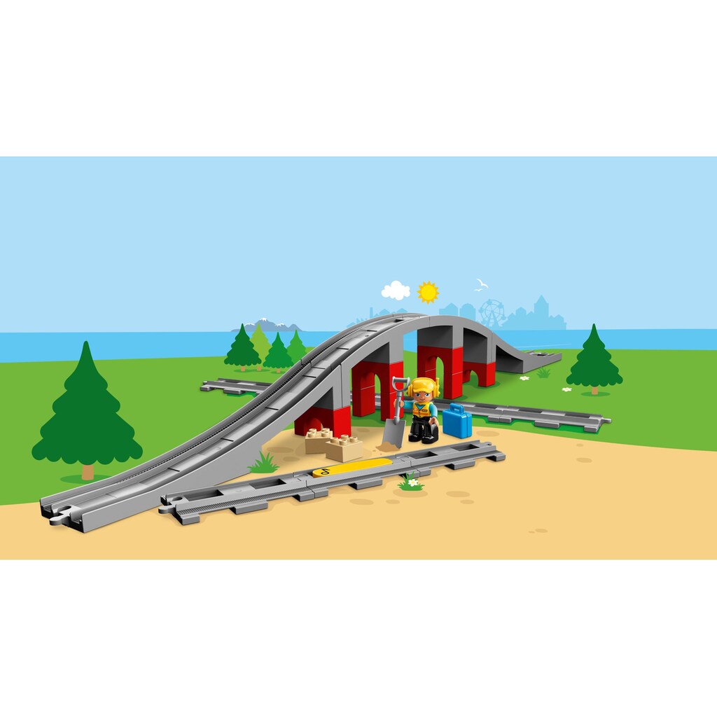 LEGO® Konstruktionsspielsteine »Eisenbahnbrücke«