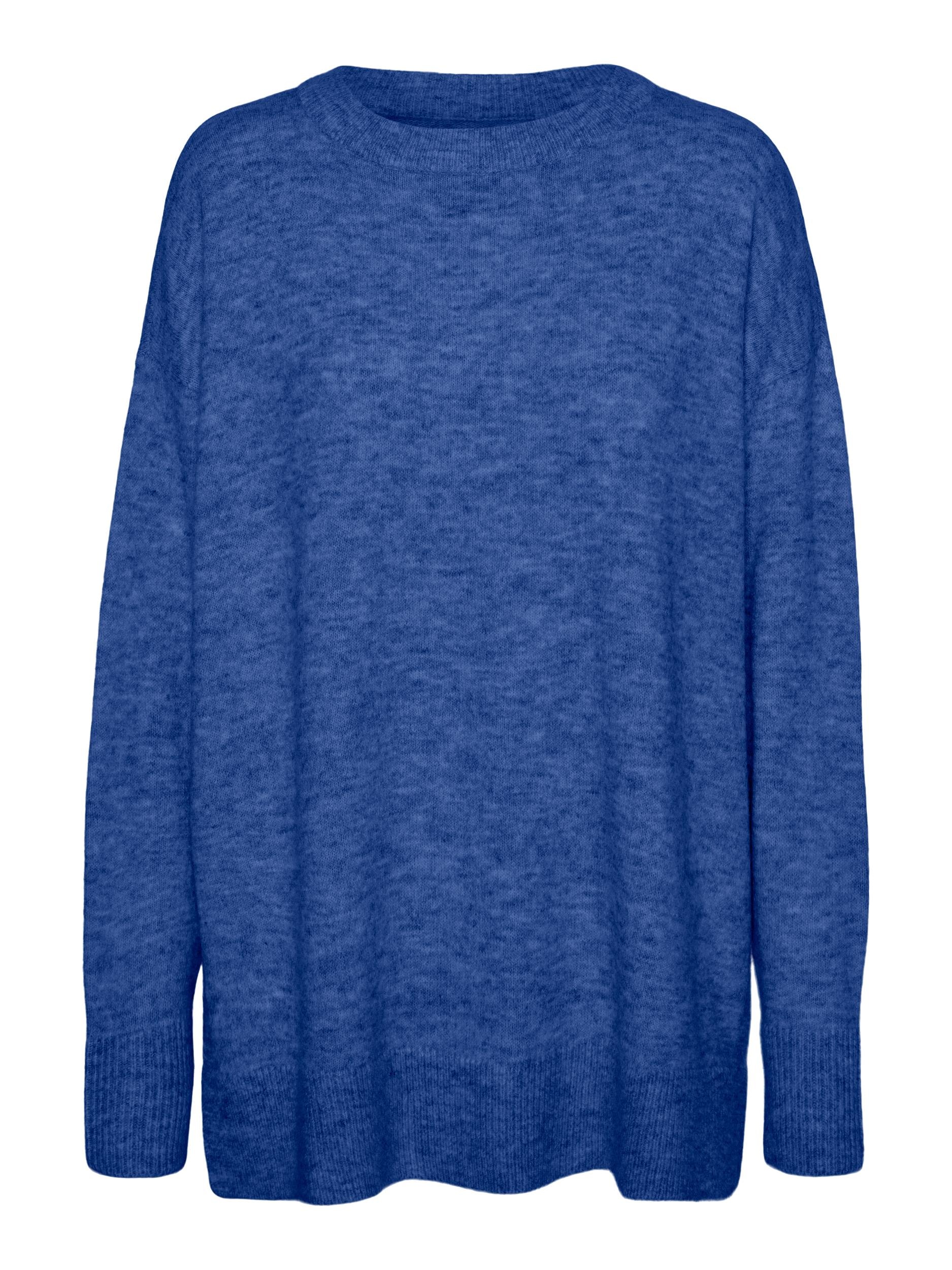 Vero Moda Strickpullover »VMFILUCA LS O-NECK LONG PULLOVER GA NOOS«