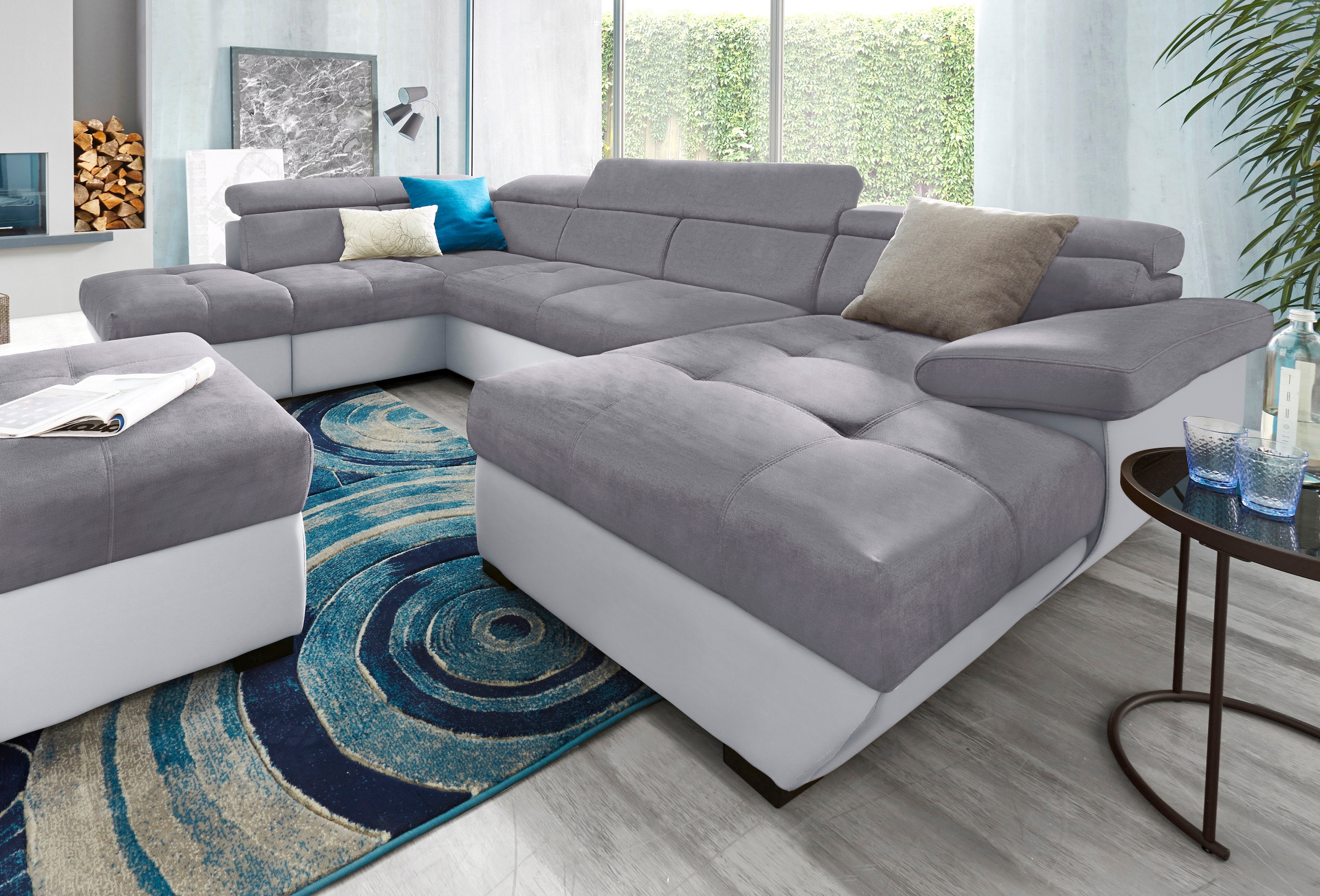 COTTA »Speedway U-Form« mit Kopfteilverstellung, wahlweise mit Bettfunktion & Bettkasten