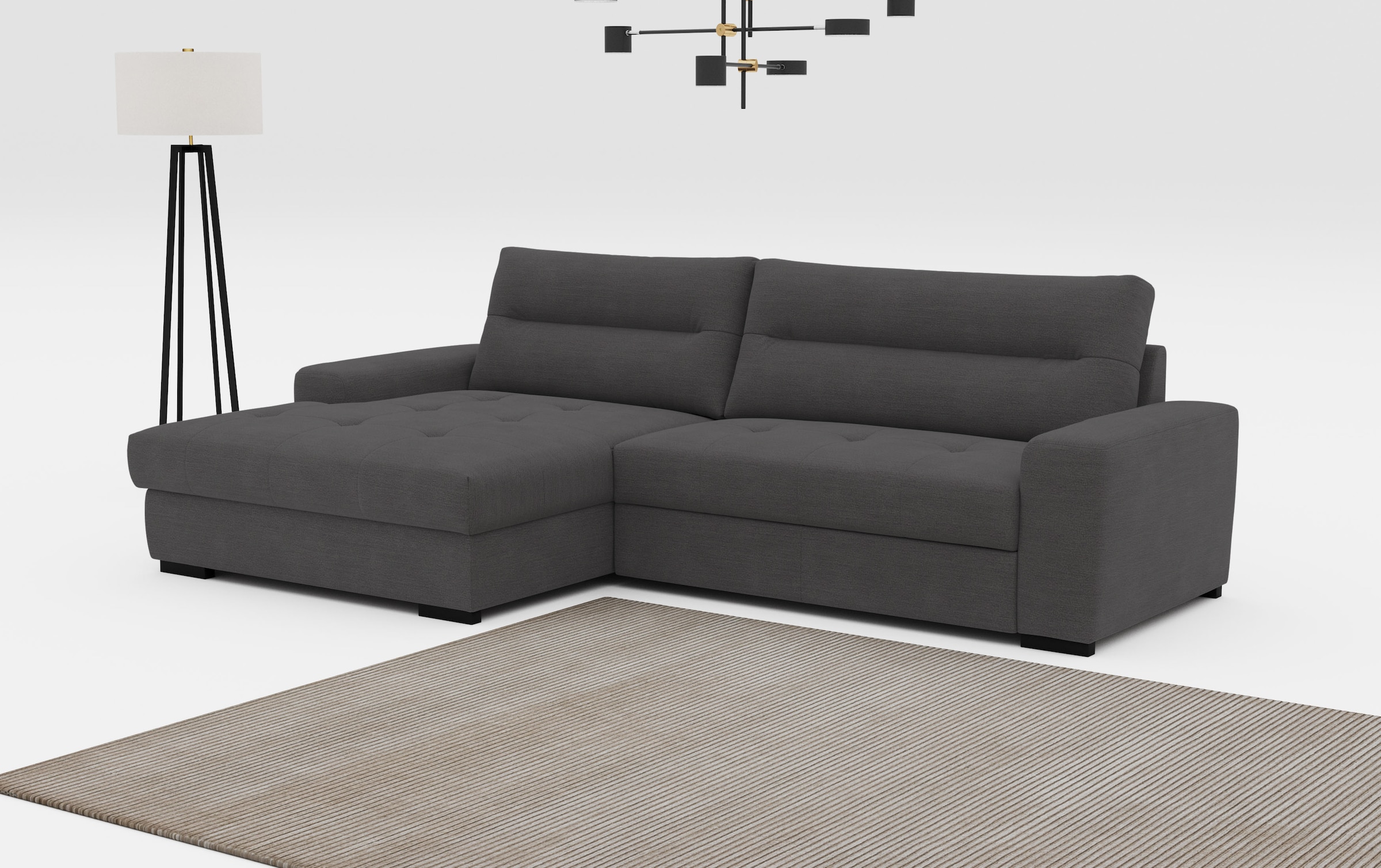 COTTA Ecksofa »Cappa L-Form«, wahlweise mit Bettfunktion und Bettkasten
