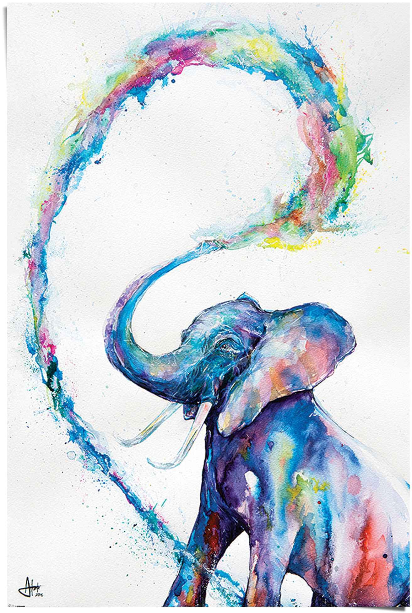 Image of Reinders Poster "Elefant Art" 1 Stk. tlg.