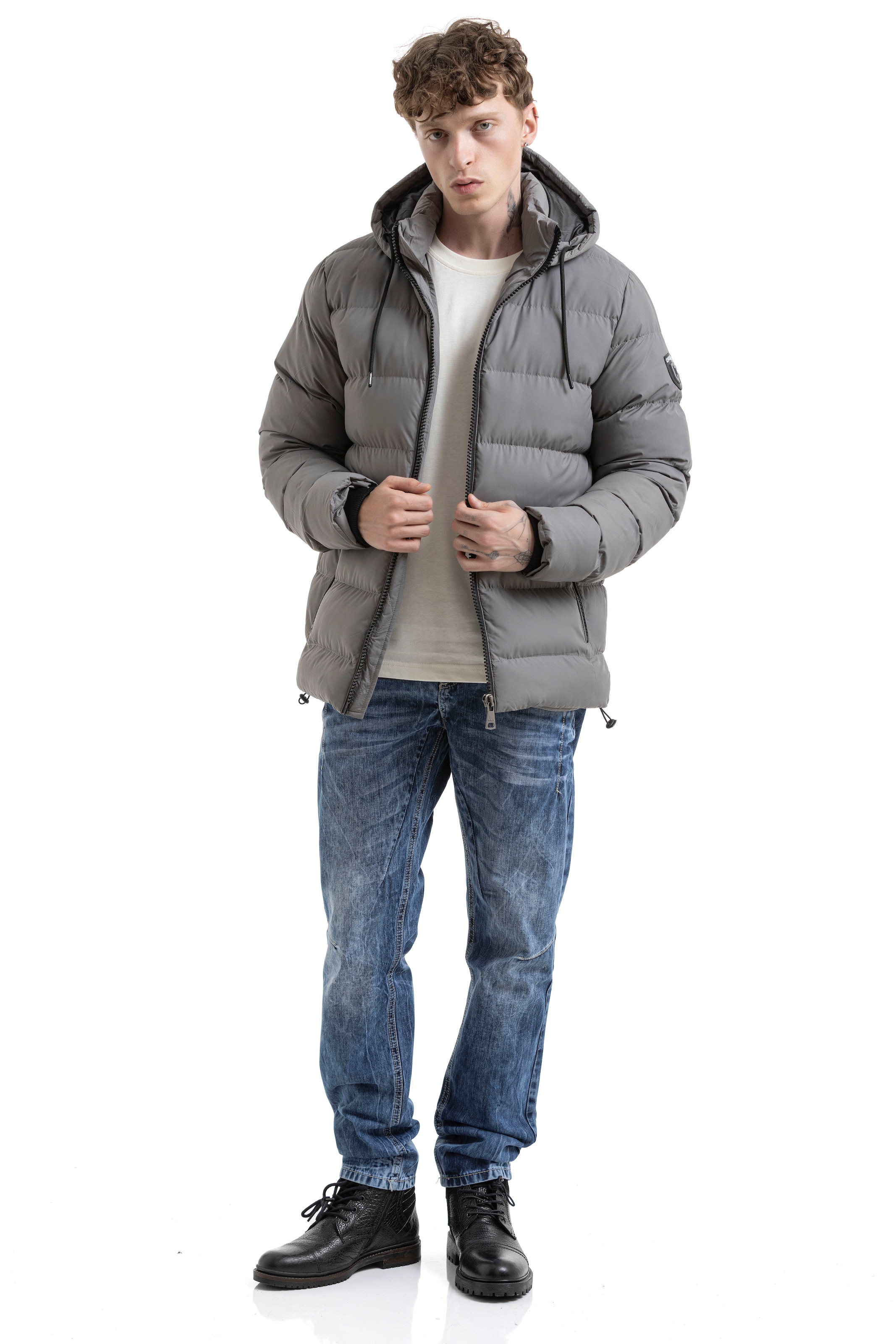 Cipo & Baxx Veste matelassée mit Kapuze