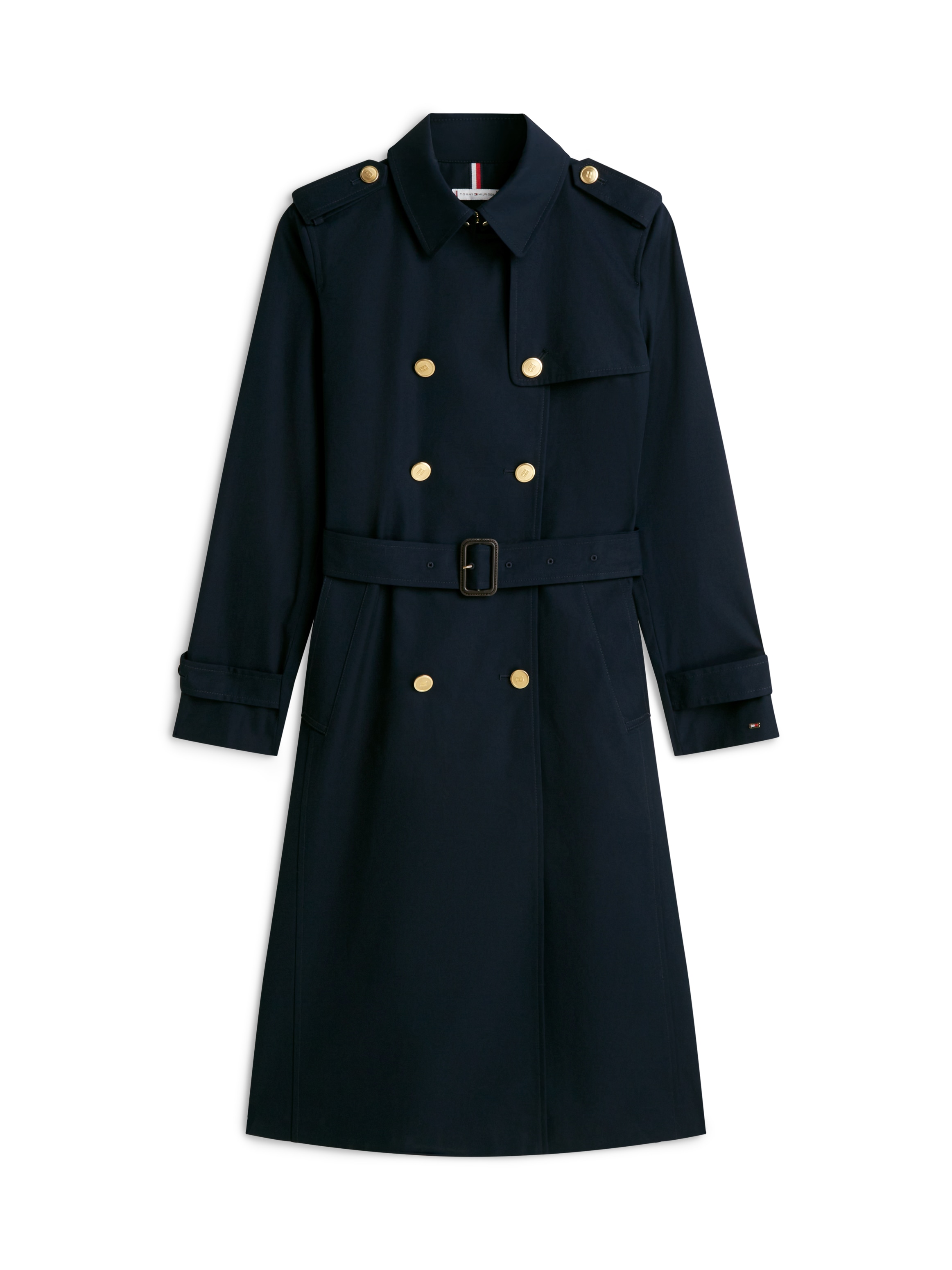 Tommy Hilfiger Trenchcoat »SLIM COTTON MIDI TRENCH«