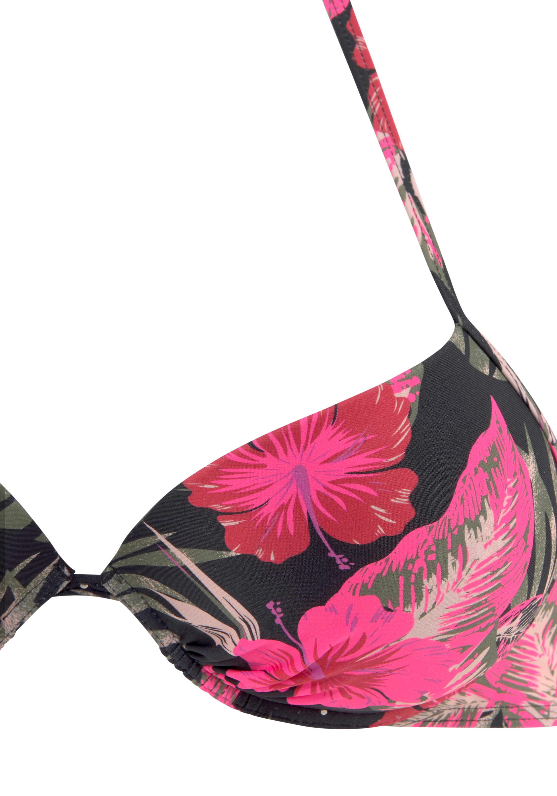 LASCANA Push-Up-Bikini-Top »Elsa«, mit floralem Druck