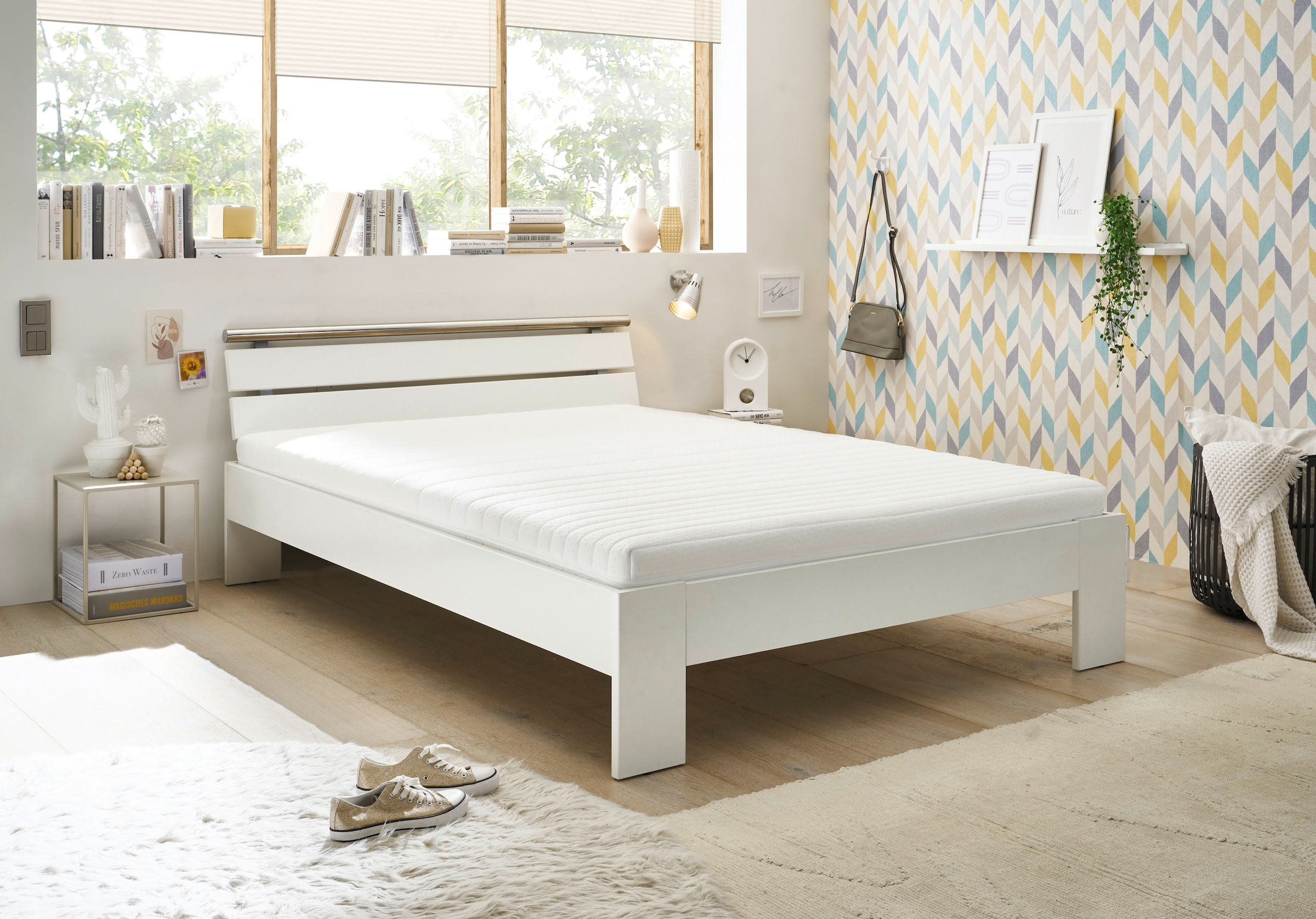 Schlafkontor Futonbett »Nizza«, Breite 140 cm, mit XXL Belastbarkeit bis zu 200 kg