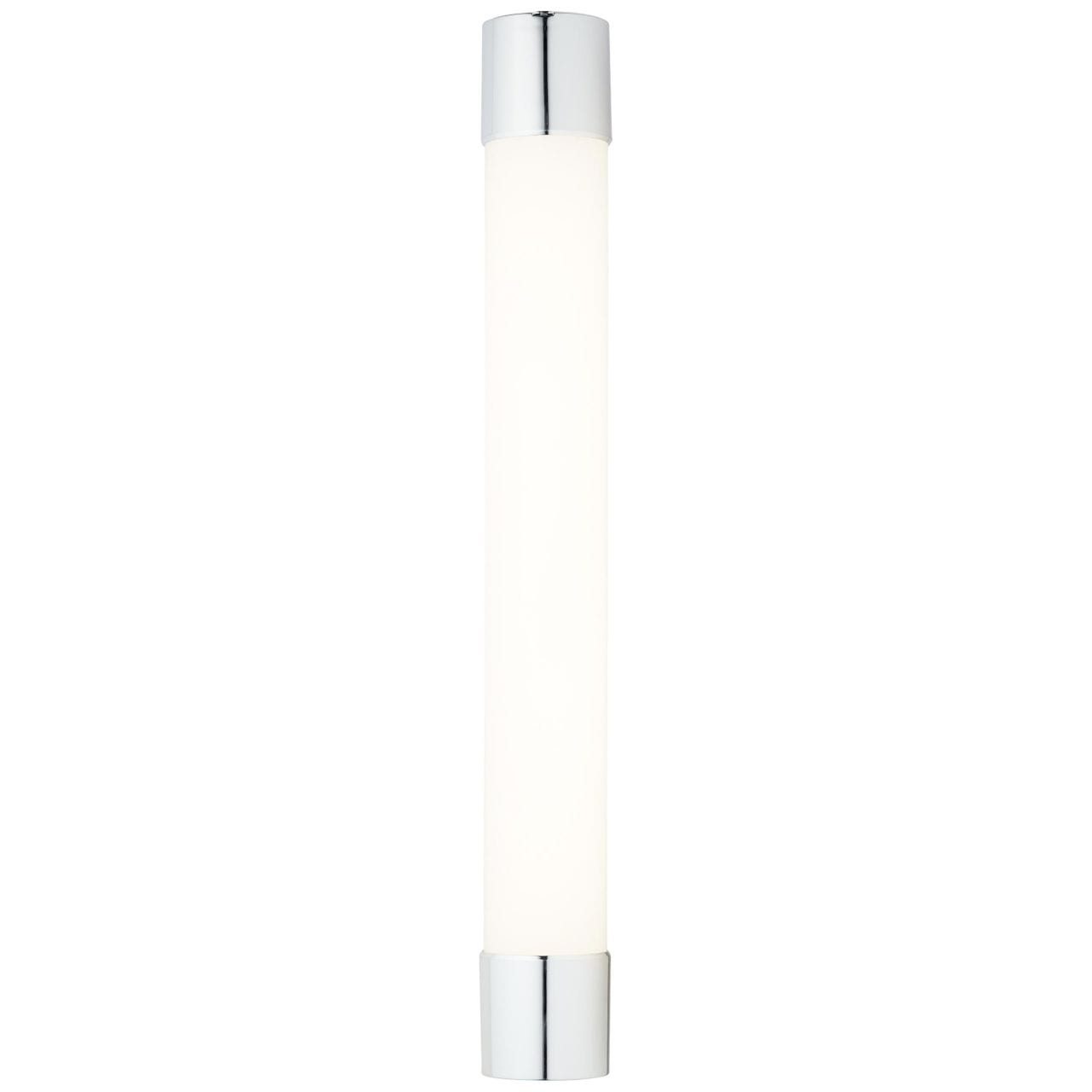 Brilliant LED Wandleuchte »Horace«, 1 flammig-flammig, 60 cm, inkl Steckdose, 1300lm, kaltweiss, IP54, Metall/Glas, weiss/chrom