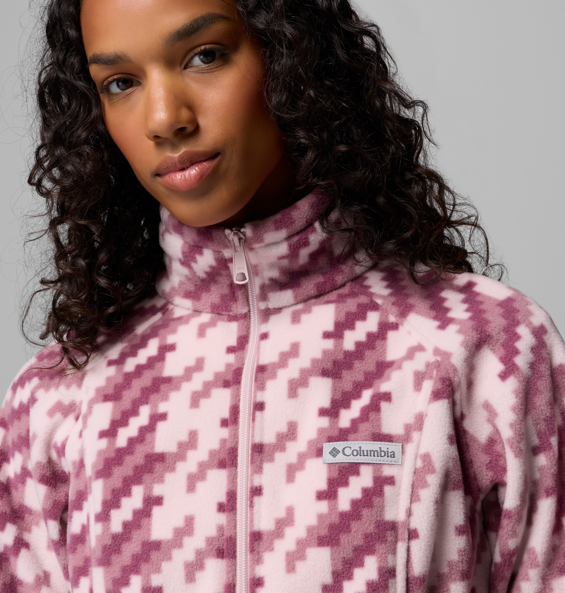 Columbia Fleecejacke »Benton Springs Printed Full Zip« mit Reissverschluss, wasserabweisend, windabweisend, atmungsaktiv