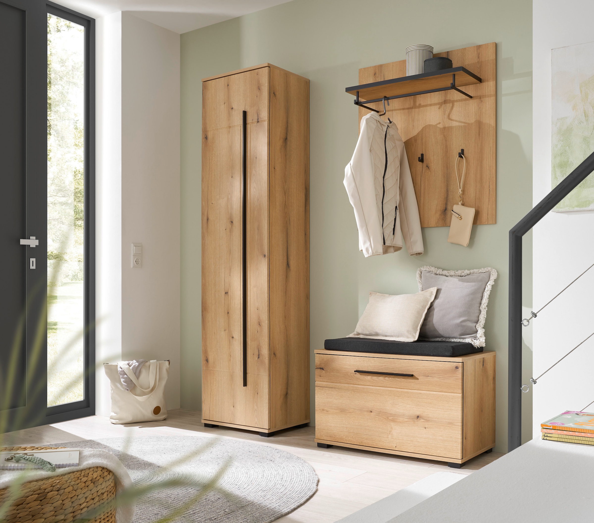 Home affaire Garderobenschrank »Cantara, moderner Schrank, Schuhschrank mit Stauraum« ausreichend Stauraum, vielseitig einsetzbar, 50 cm breit