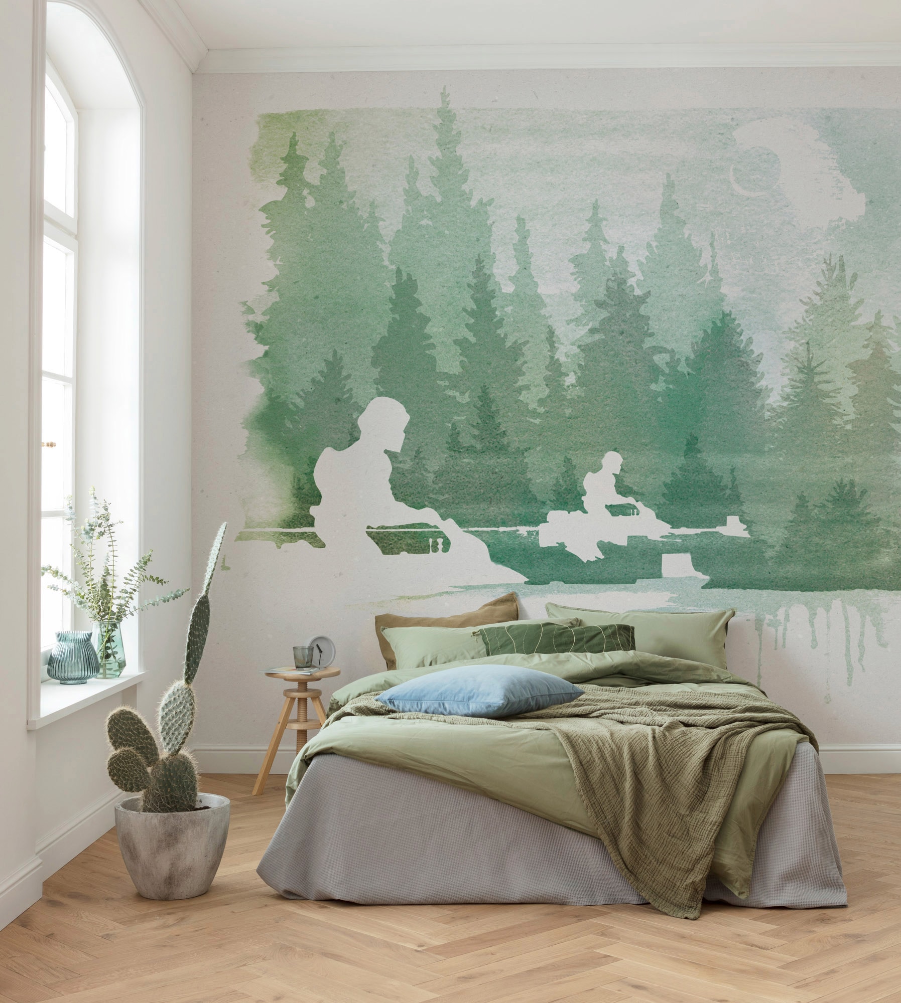 Komar Vliestapete »Digitaldruck Vlies - Star Wars Endor Speeders - Grösse 350 x 280 cm«, bedruckt, Kinderzimmer