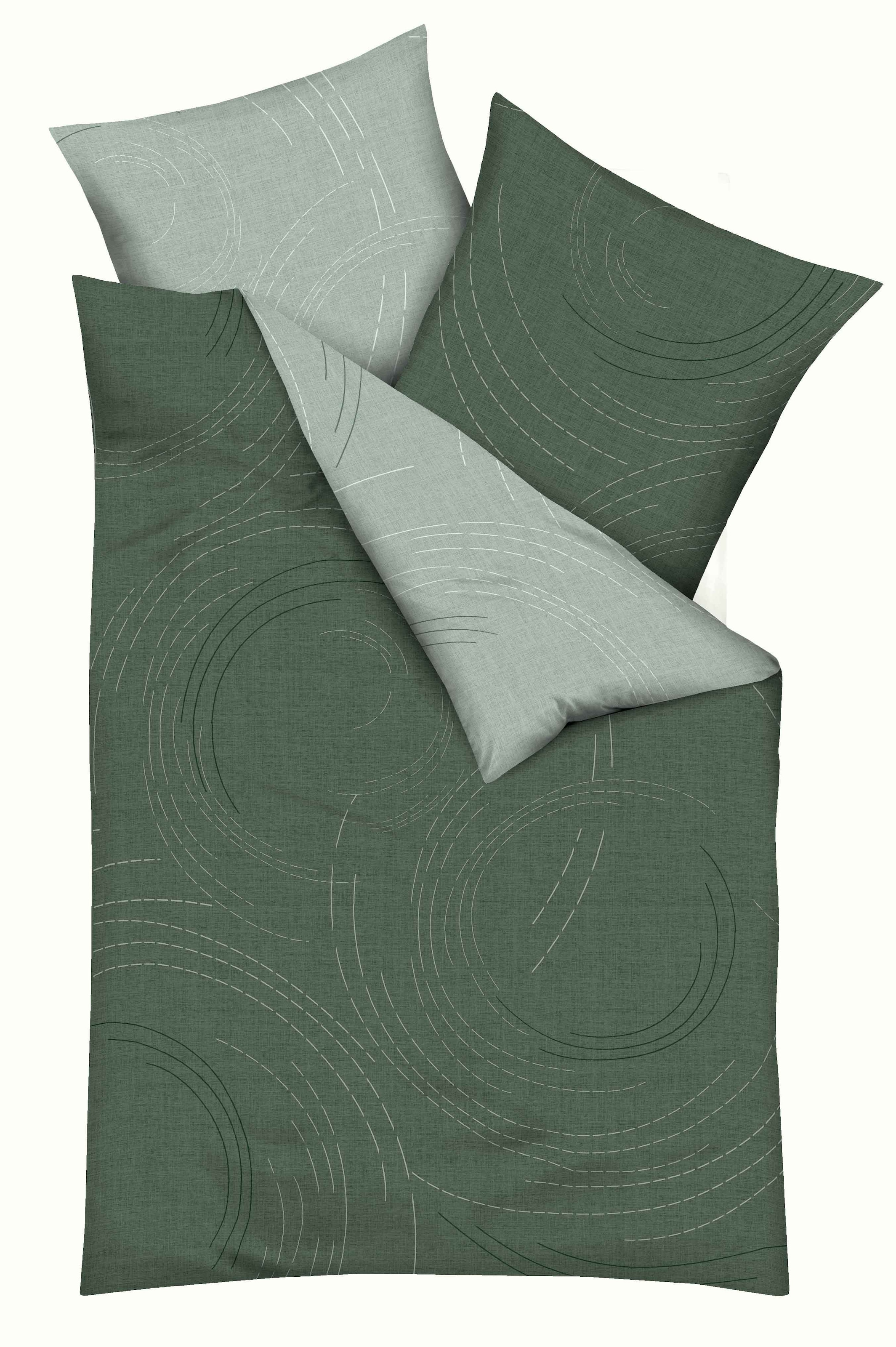 Image of Kaeppel Wendebettwäsche "JARO 100% Baumwolle" 2 mit Markenreissverschluss, zeitloses Design, pflegeleicht