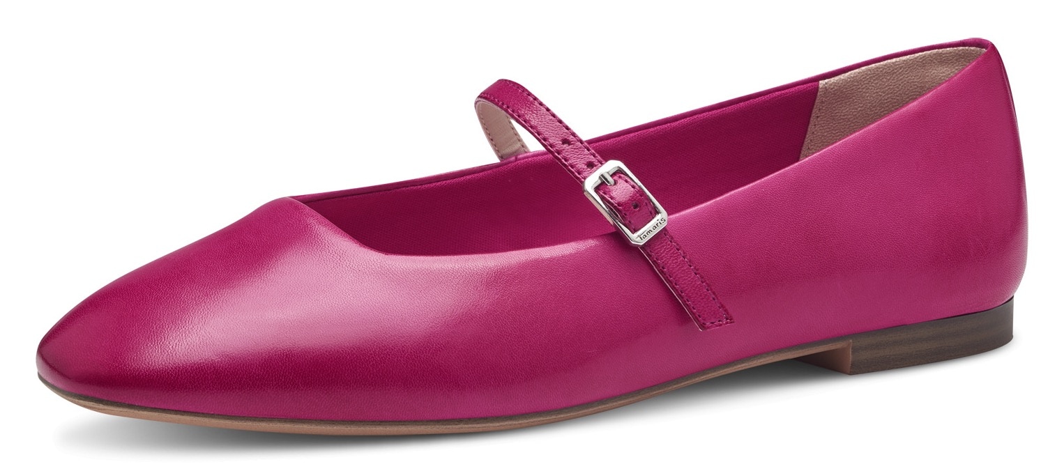 Tamaris Ballerina, Festtagsschuh, Flats mit verstellbaren Riemchen