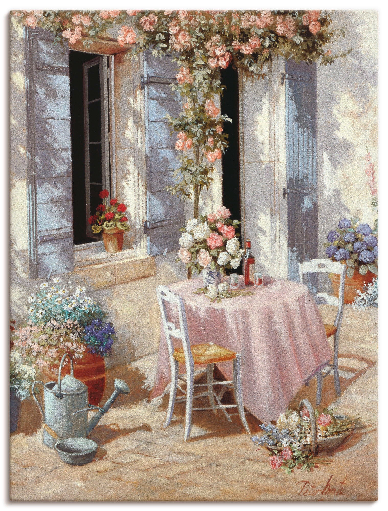 Image of Artland Wandbild »Einladung«, Garten, (1 St.), in vielen Grössen & Produktarten -Leinwandbild, Poster, Wandaufkleber / Wandtattoo auch für Badezimmer geeignet bei Ackermann Versand Schweiz