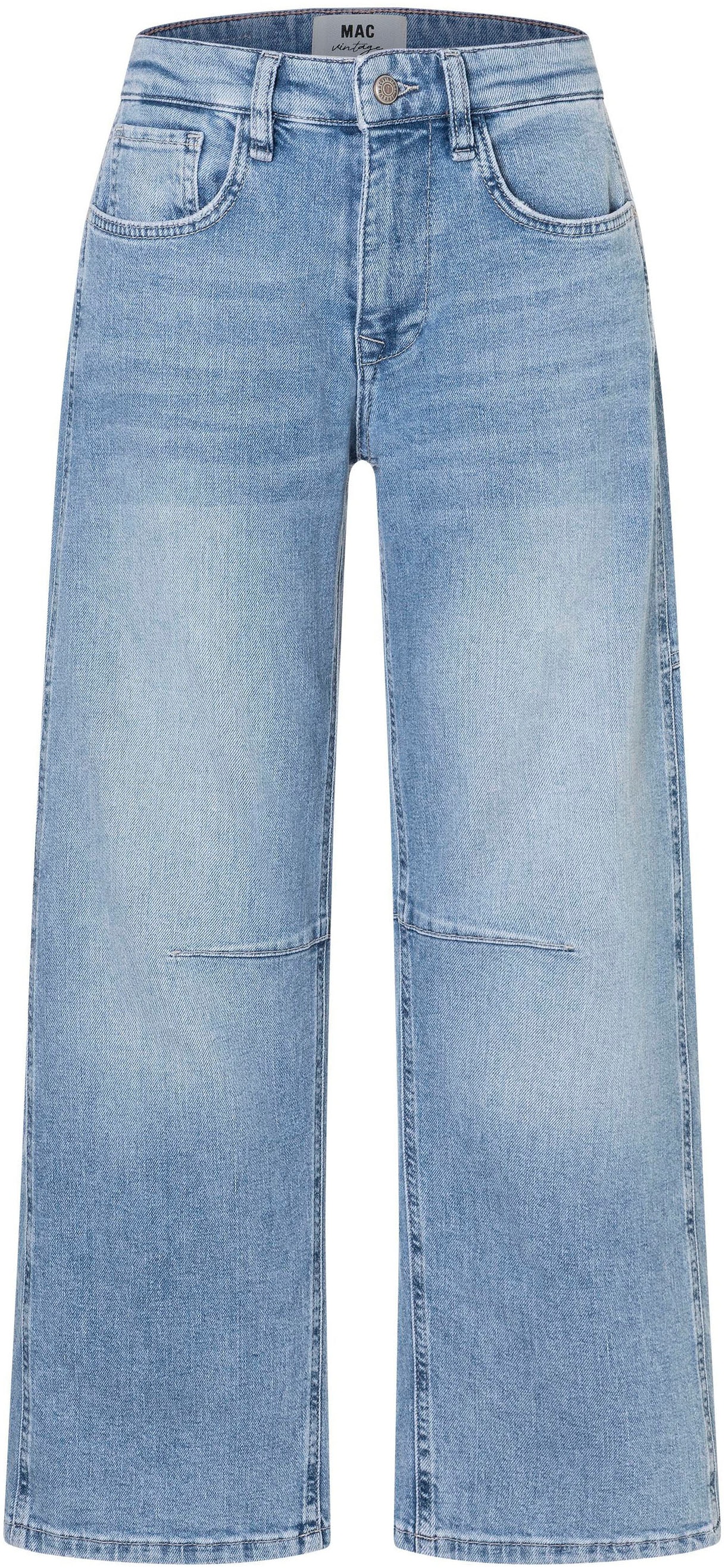MAC Jeans à 5 poches »OHIO Barrel« Barrel Fit, Naht-Detail auf Kniehöhe